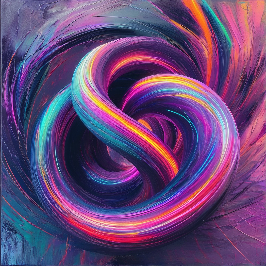 Neon Infinity Swirl