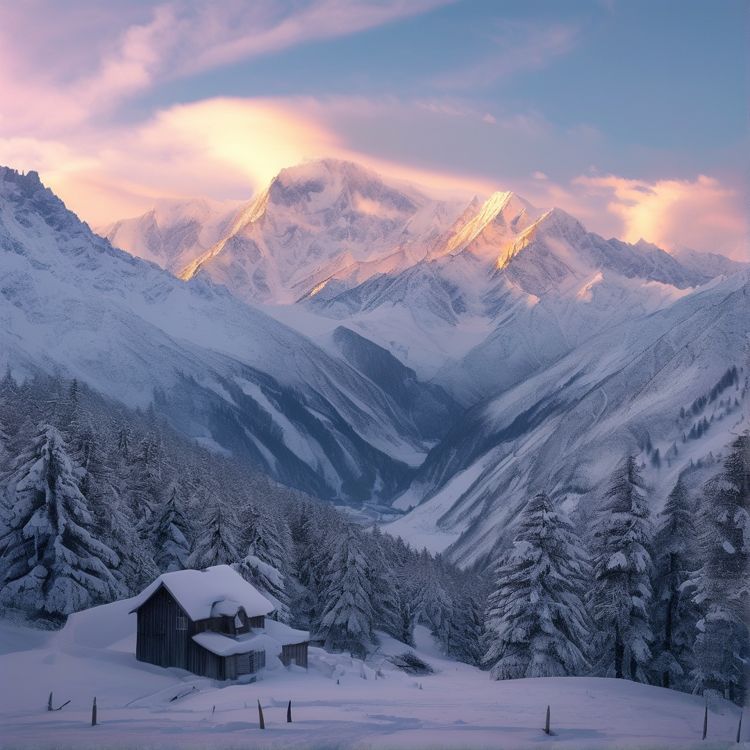 Snowy Mountain Cabin