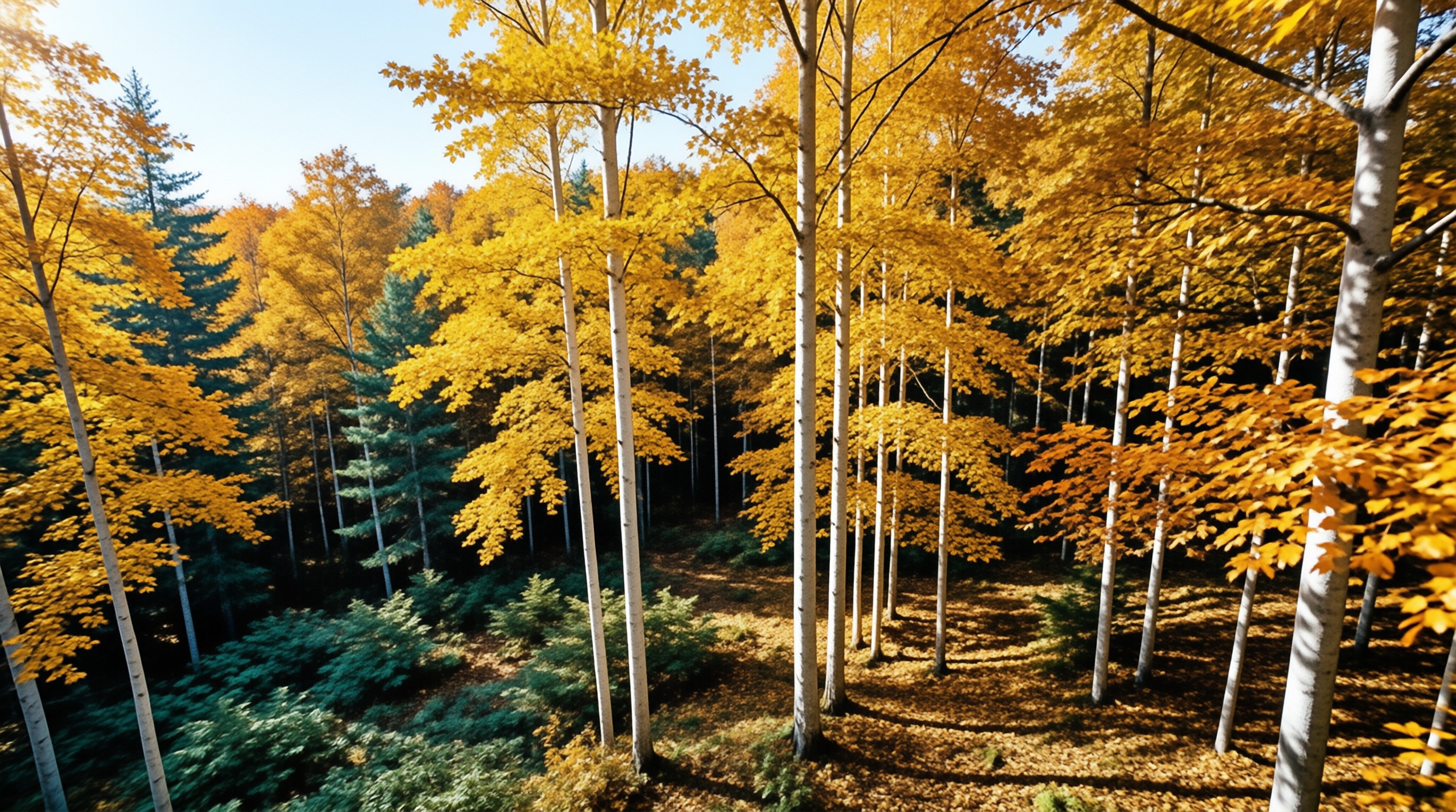 Autumn Birch Forest