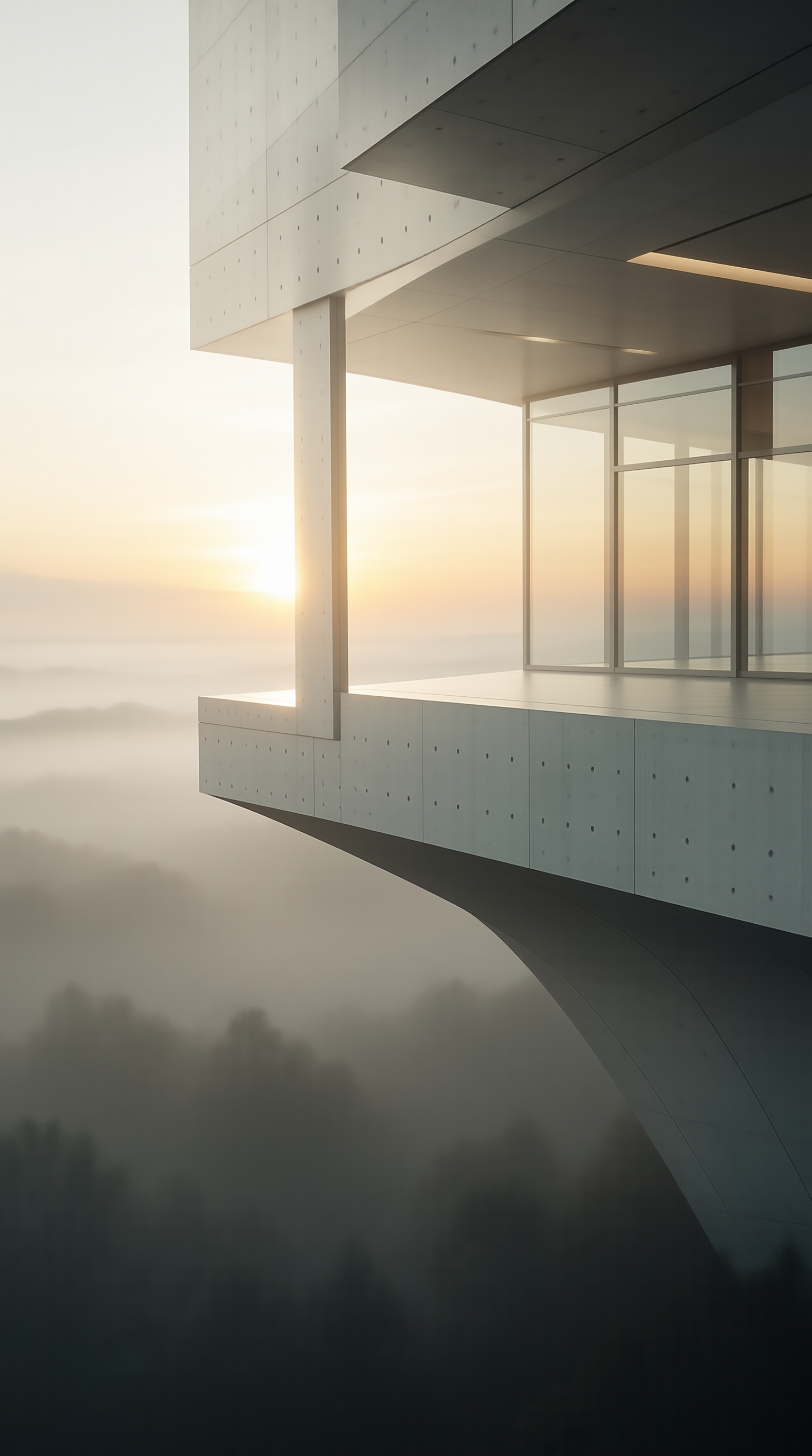 Cantilevered Deck above Cloud Sea