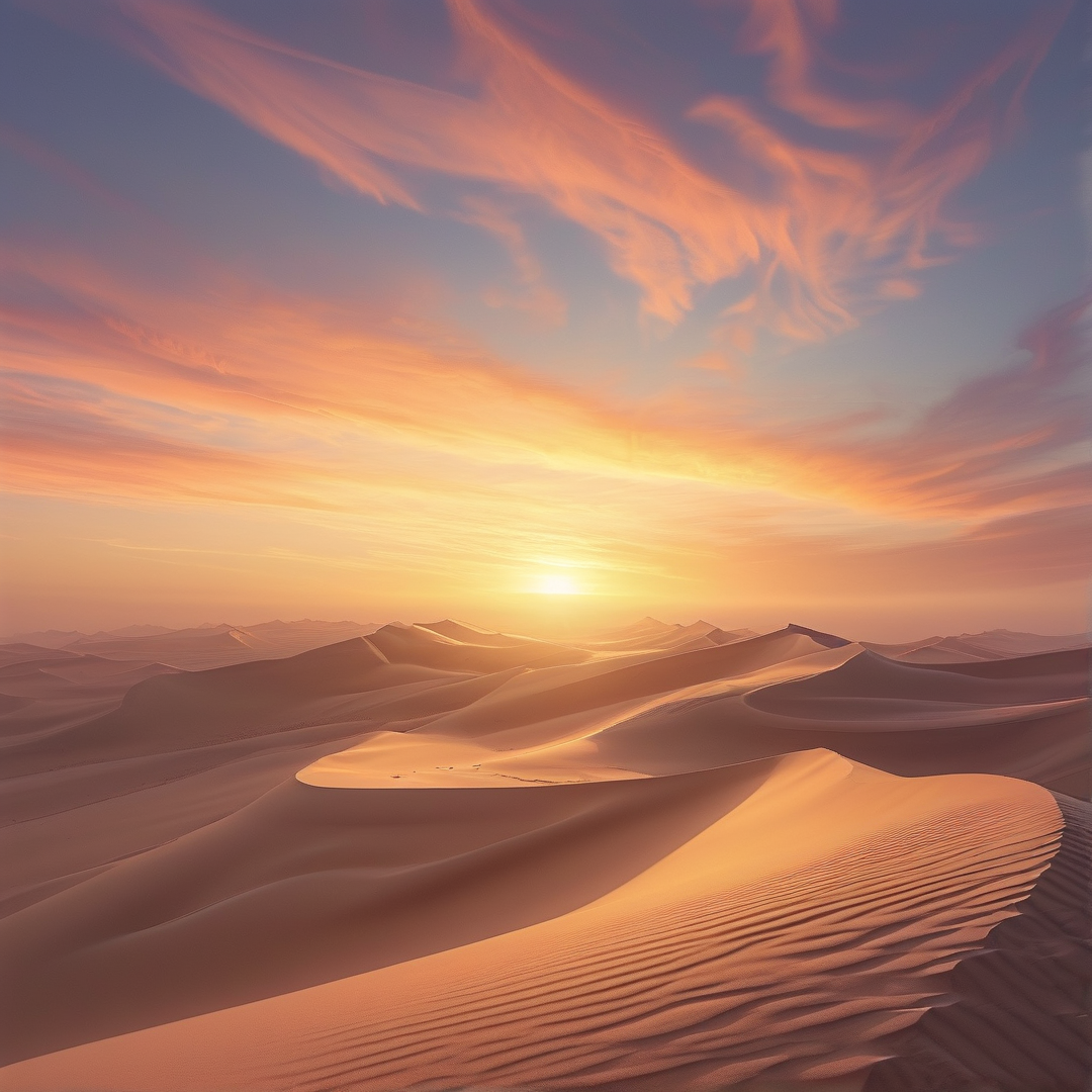 Golden Desert Sunset