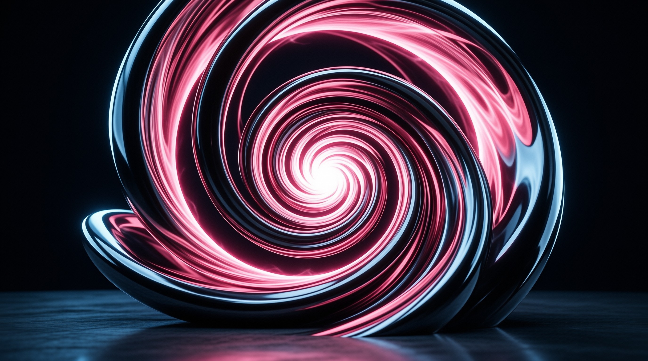 Abstract Pink and Blue Vortex