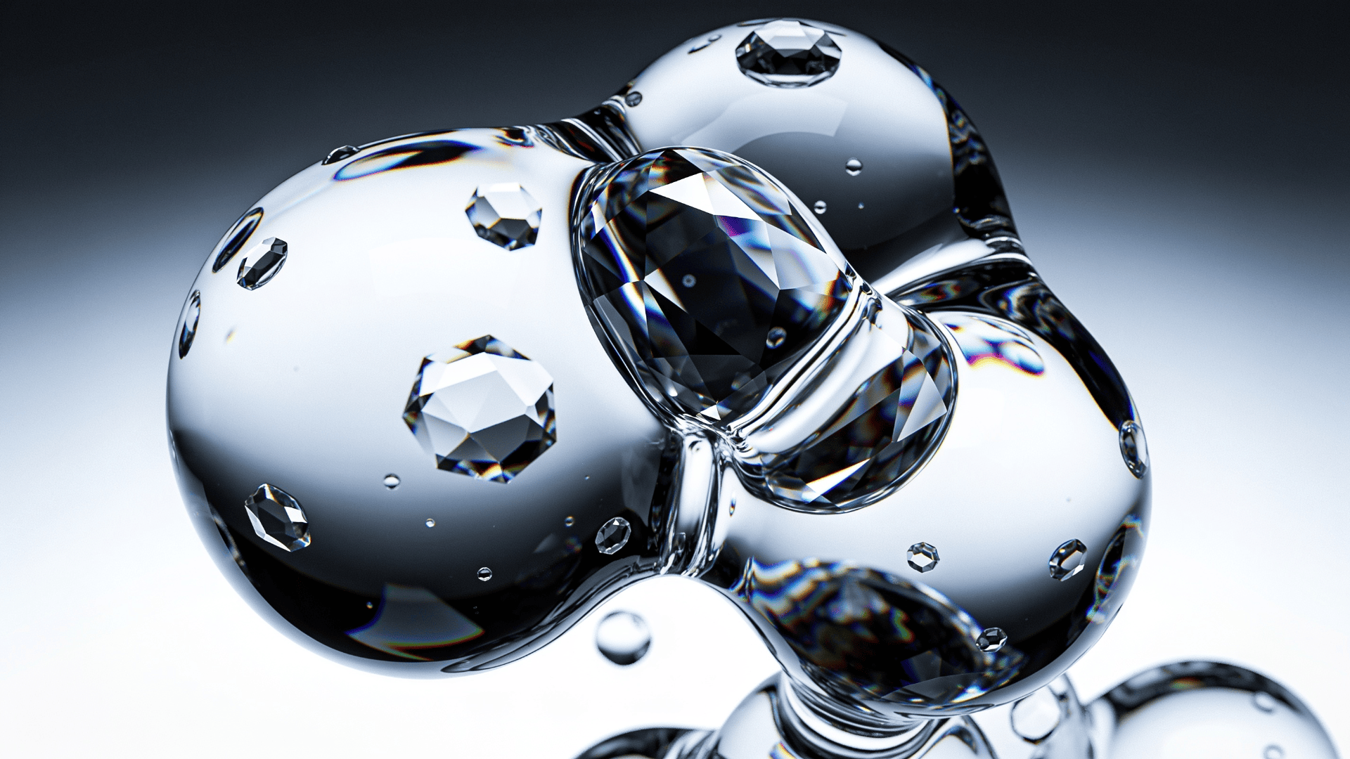 Crystal, Dark Fluid Blob