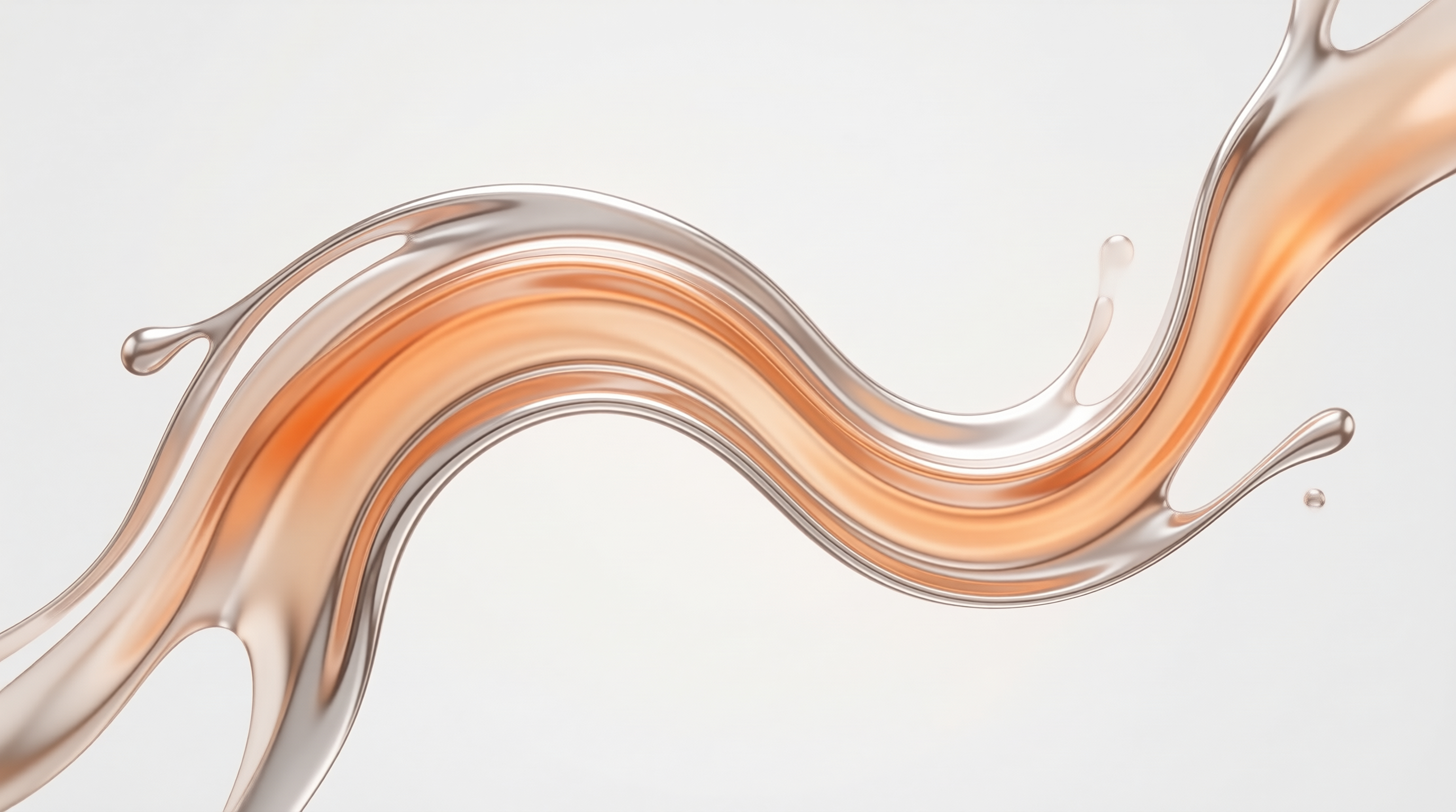 Golden Liquid Splash