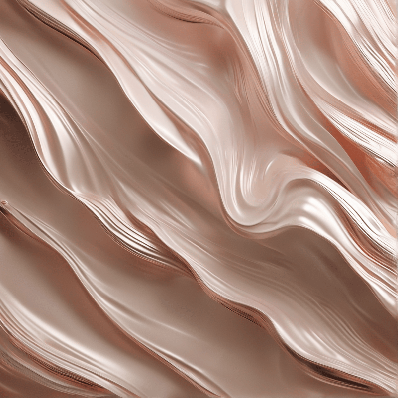 Glossy blush pink fabric billows in smooth diagonal folds with pearly highlights and deep satiny shadows.