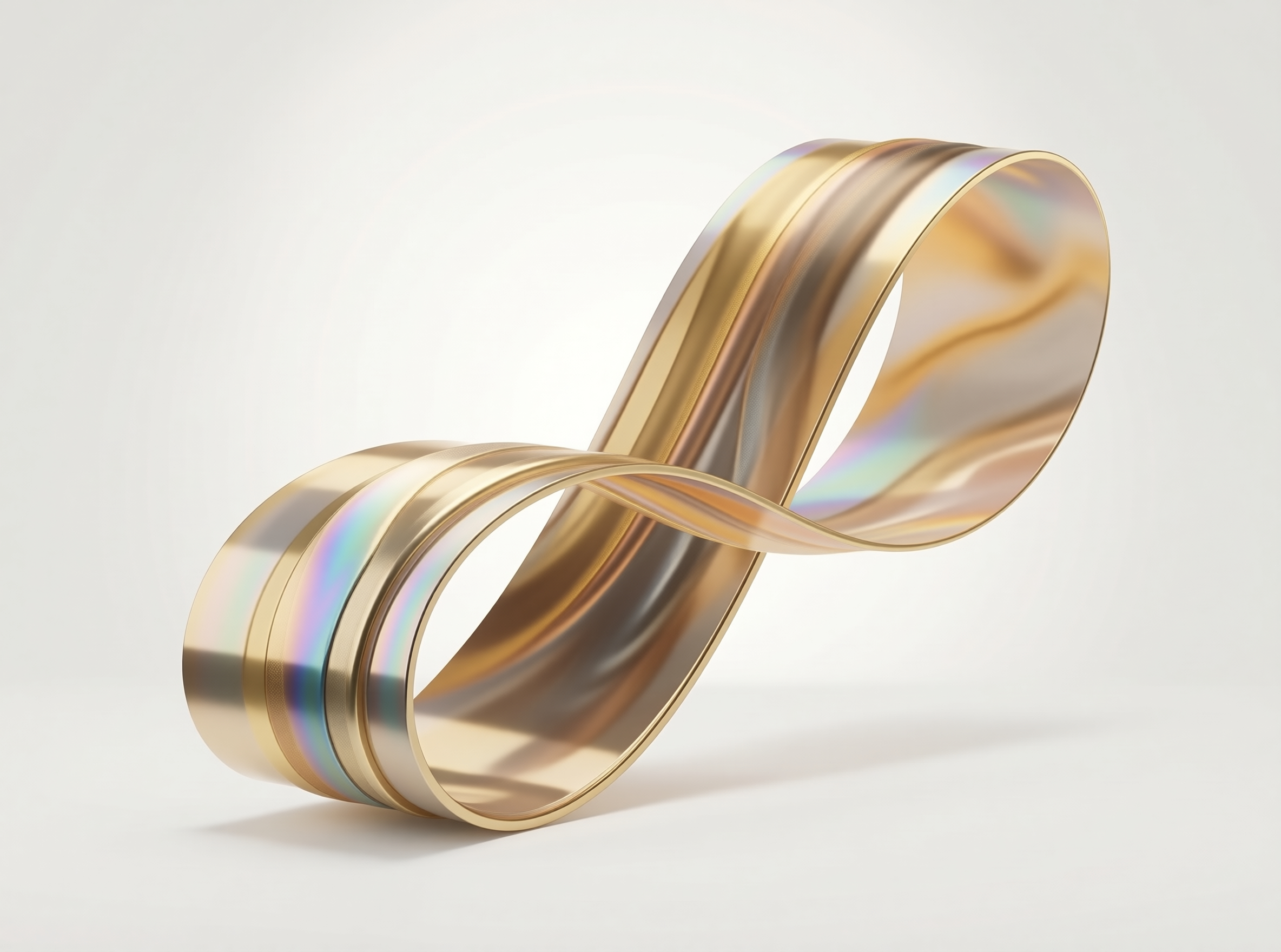 Golden Infinity Ribbon