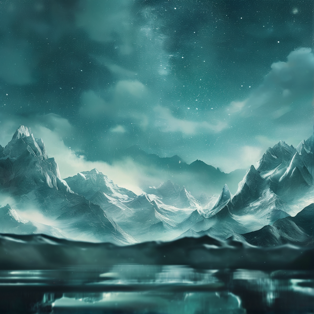Misty Mountain Night