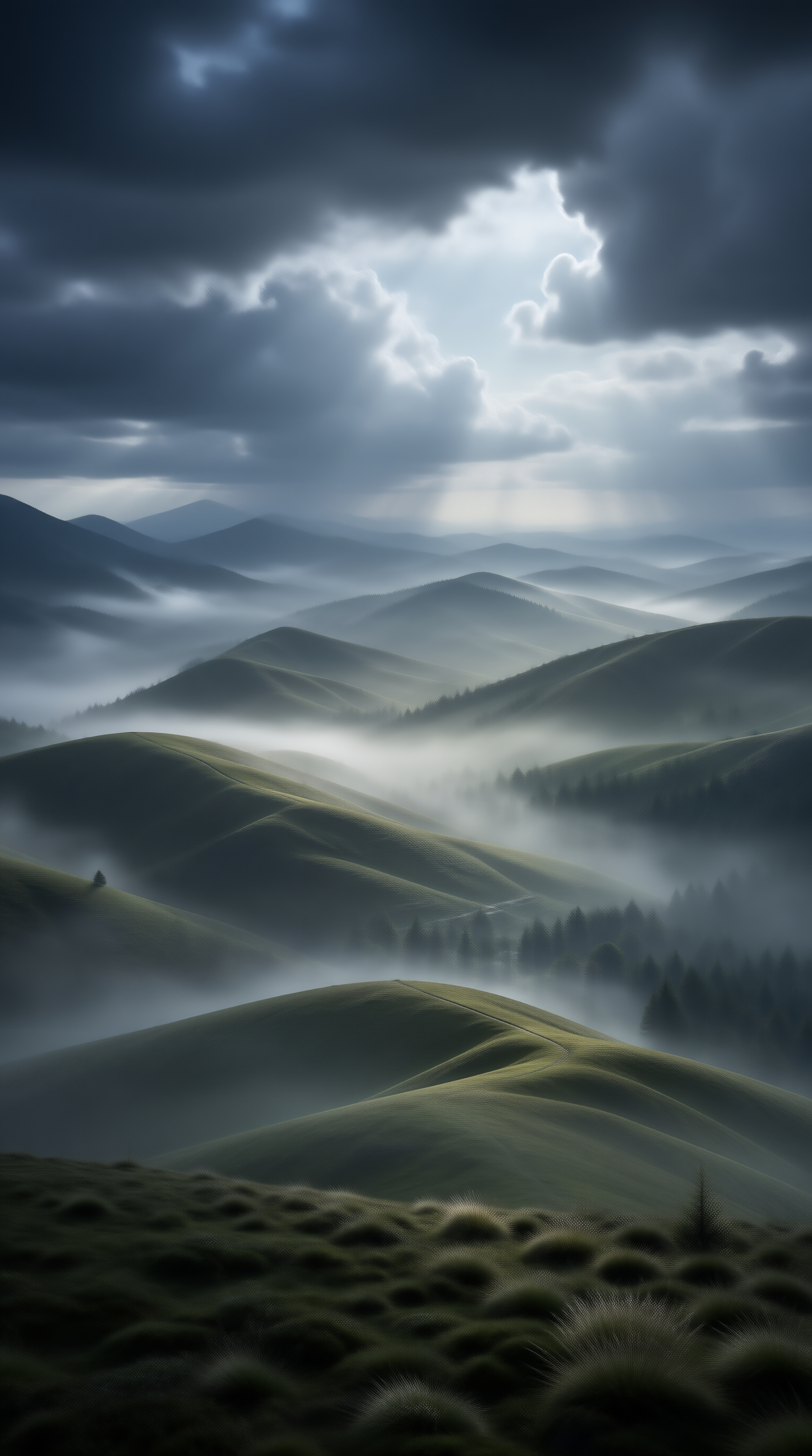 Misty Mountain Landscape