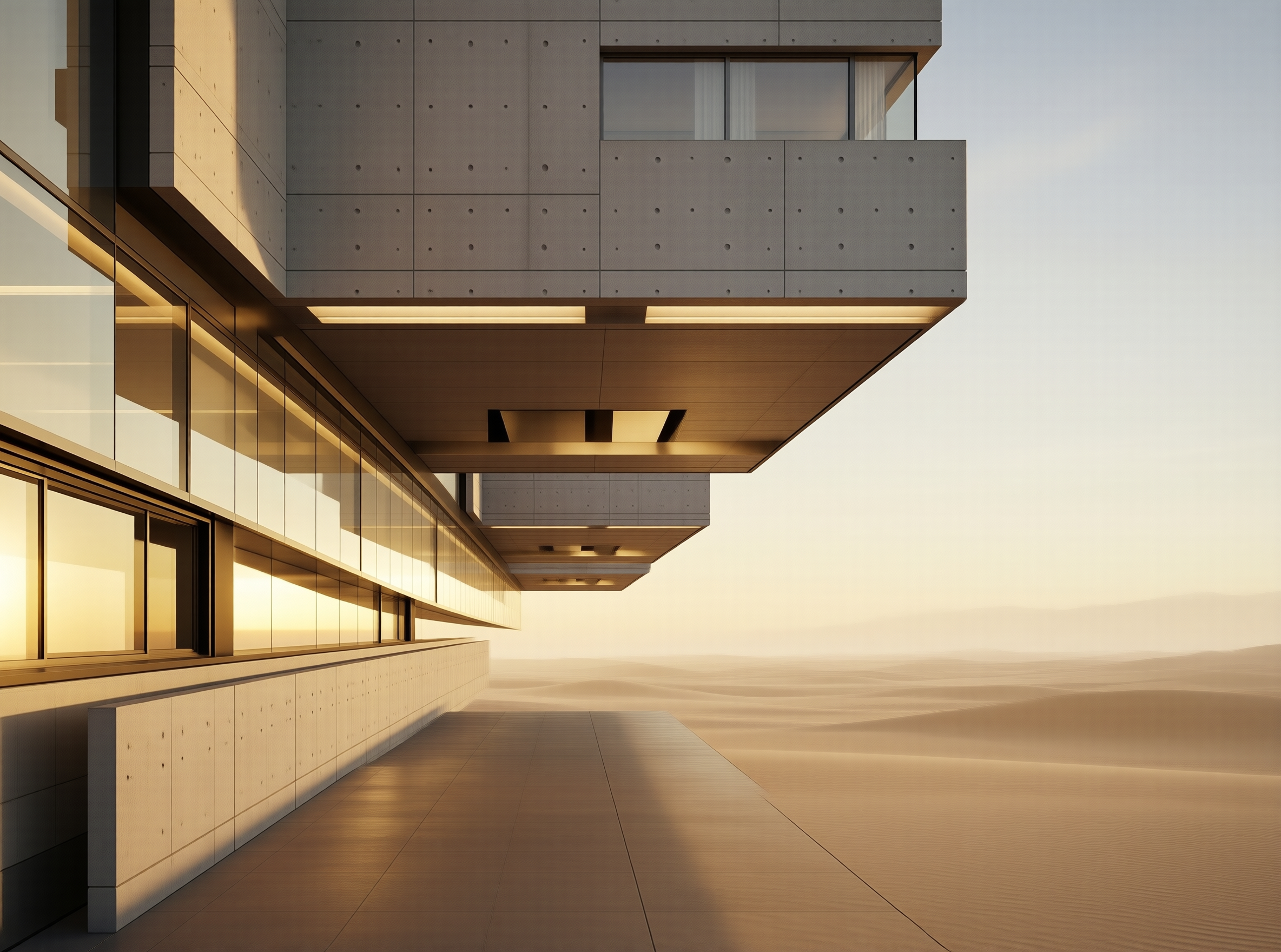 Modern Building in the Desert
