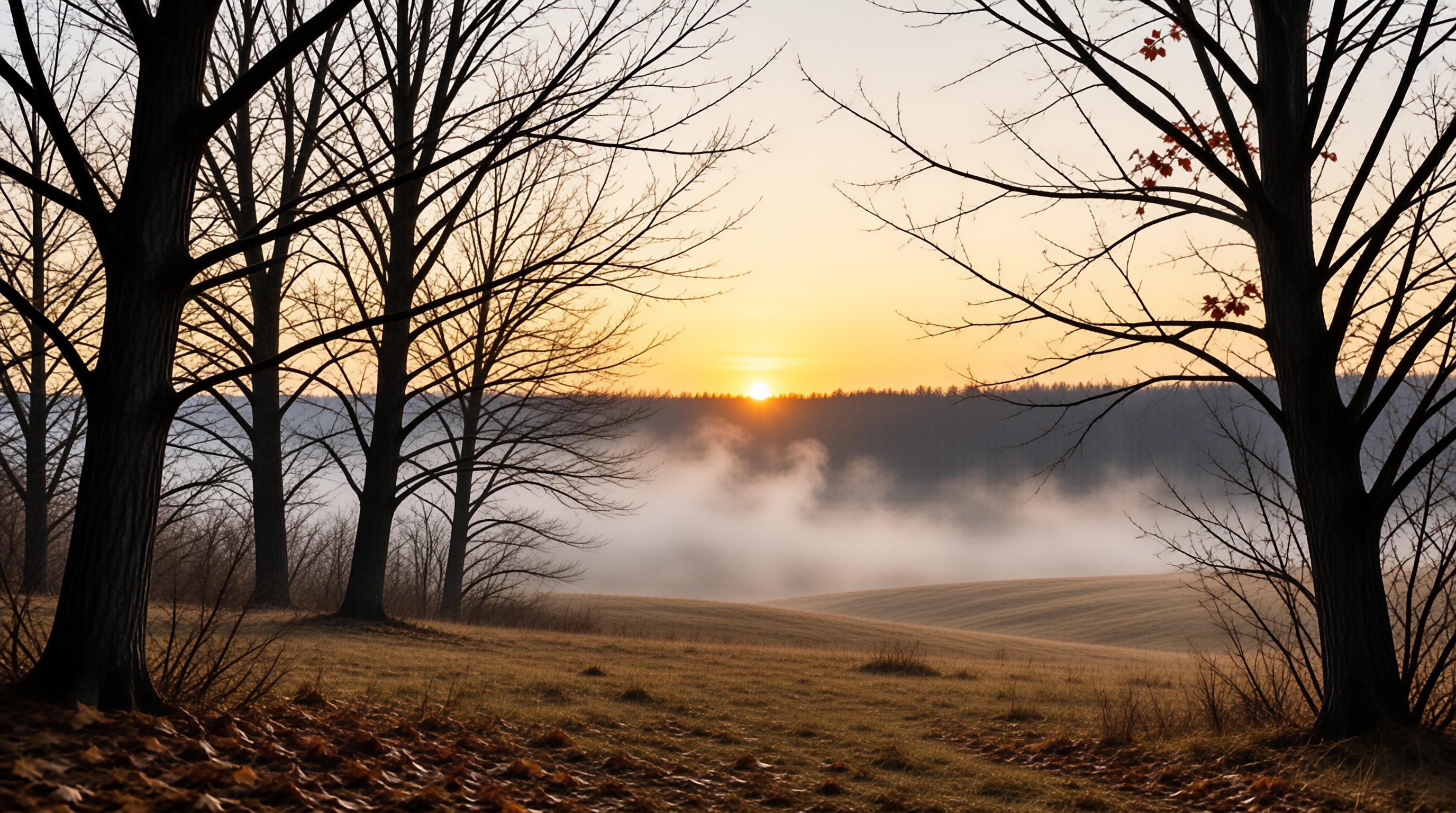 Misty Valley Sunrise