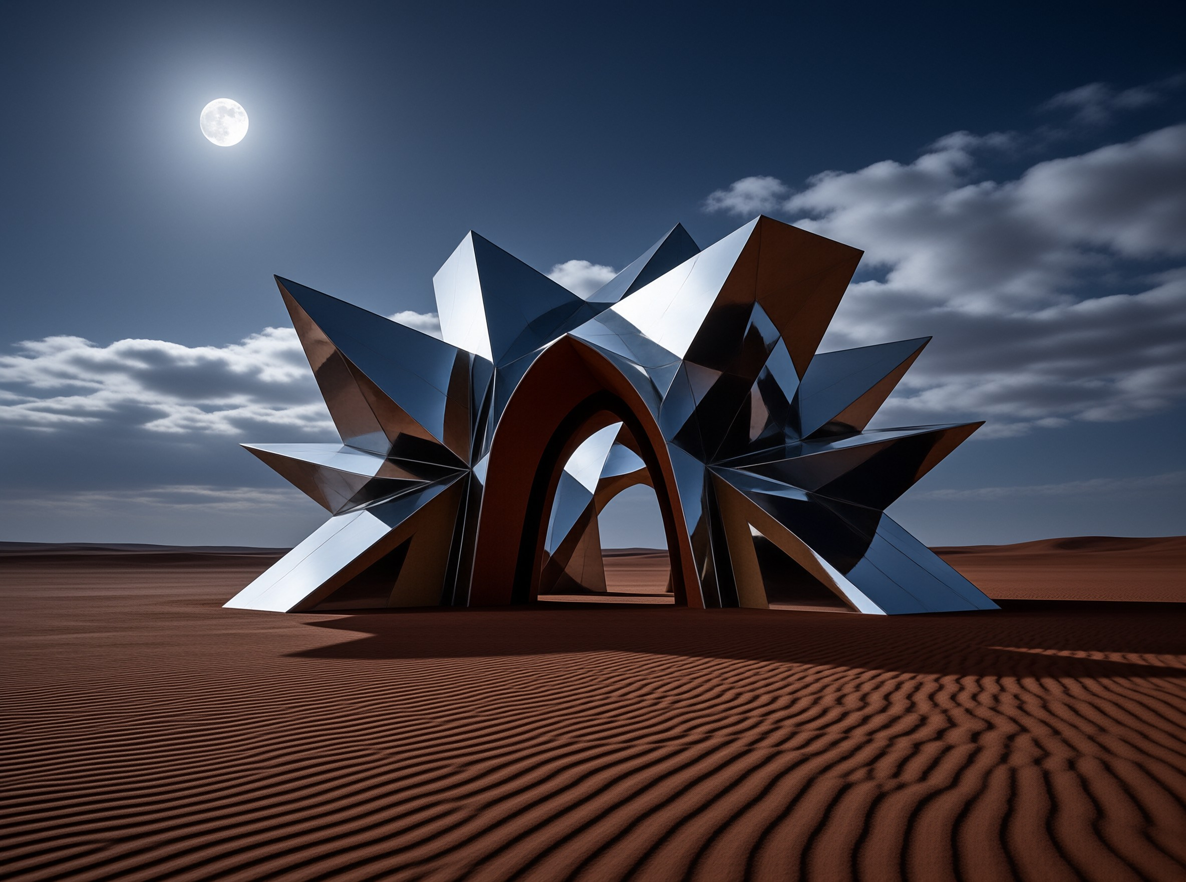Futuristic Desert Sculpture