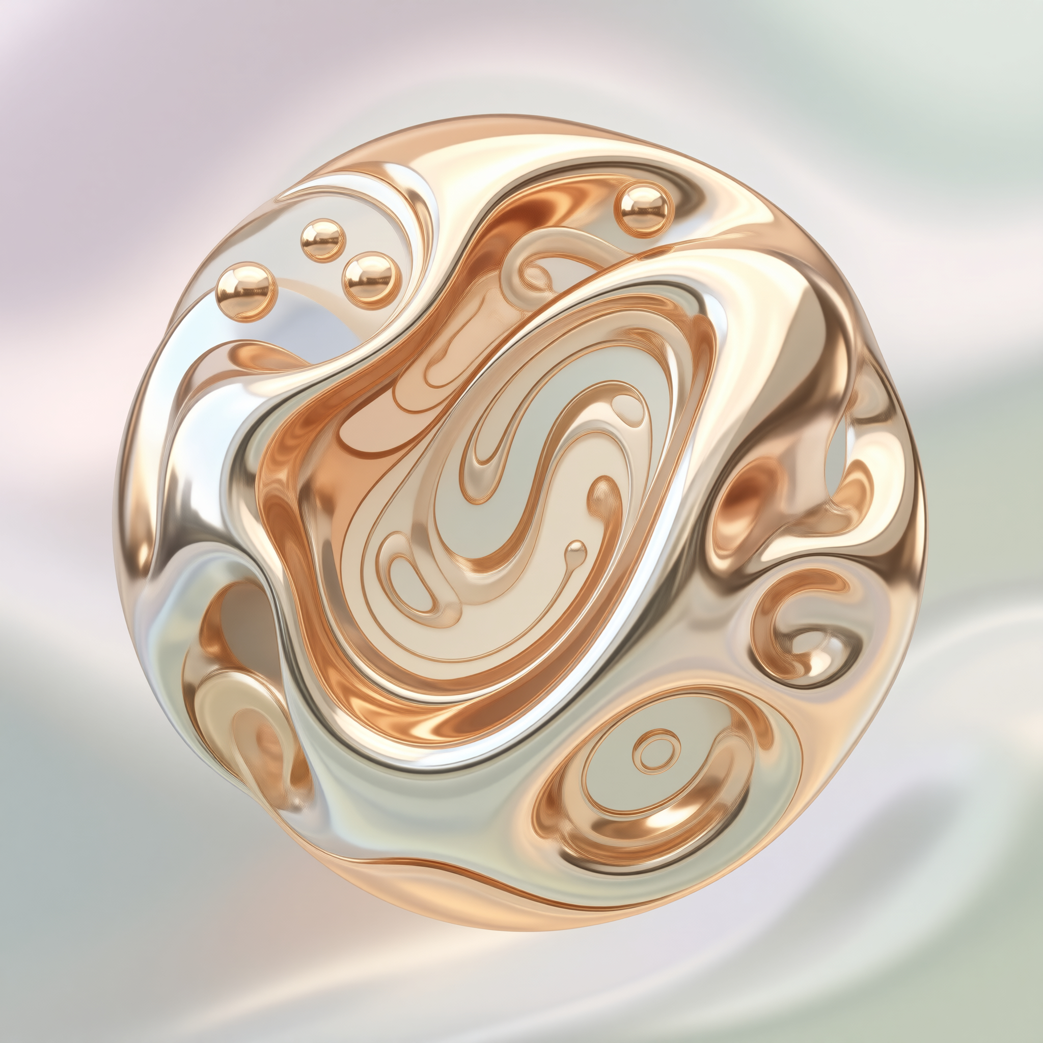 Glossy Liquid Metal Sphere