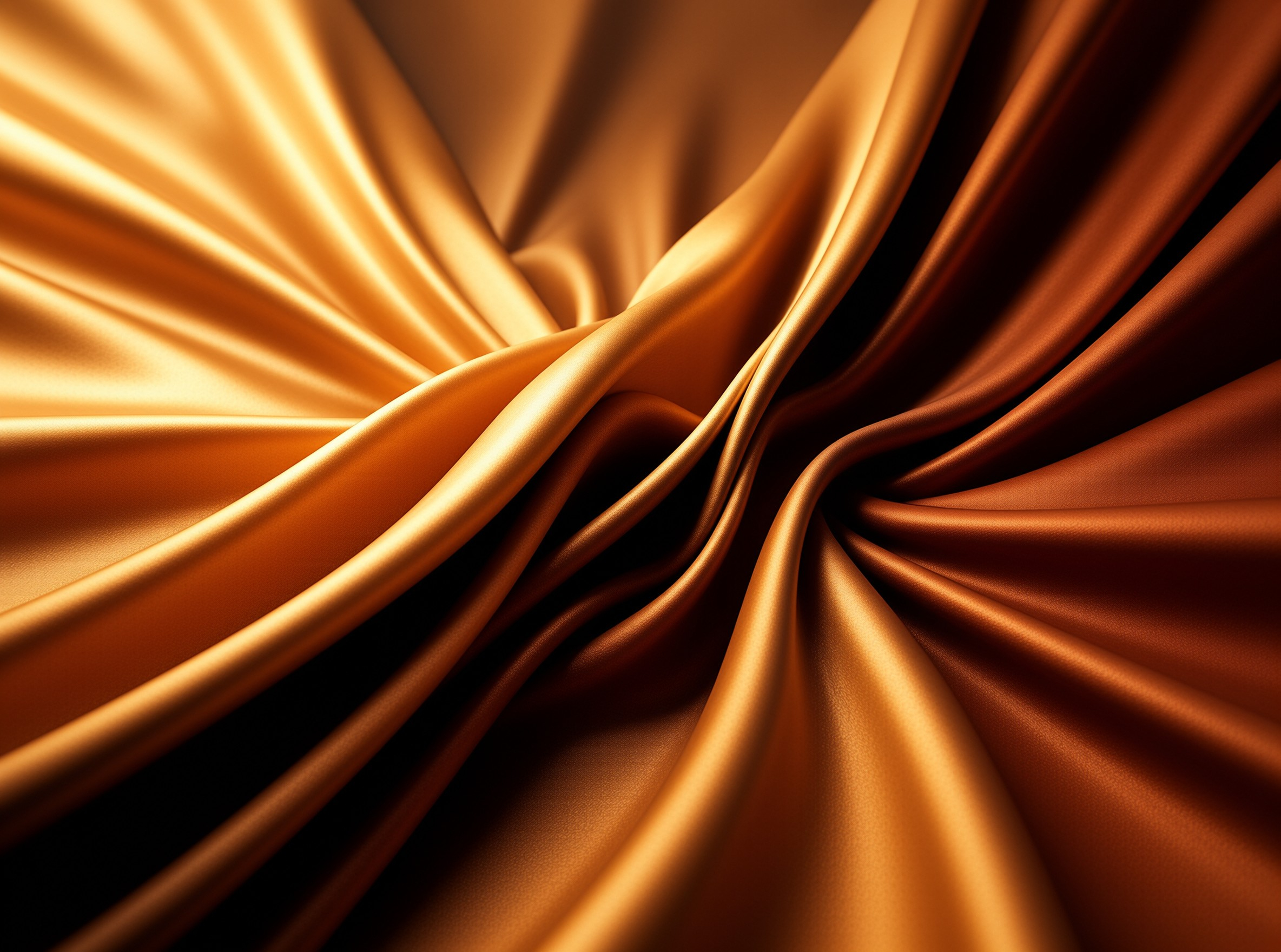 Shimmering Golden Silk