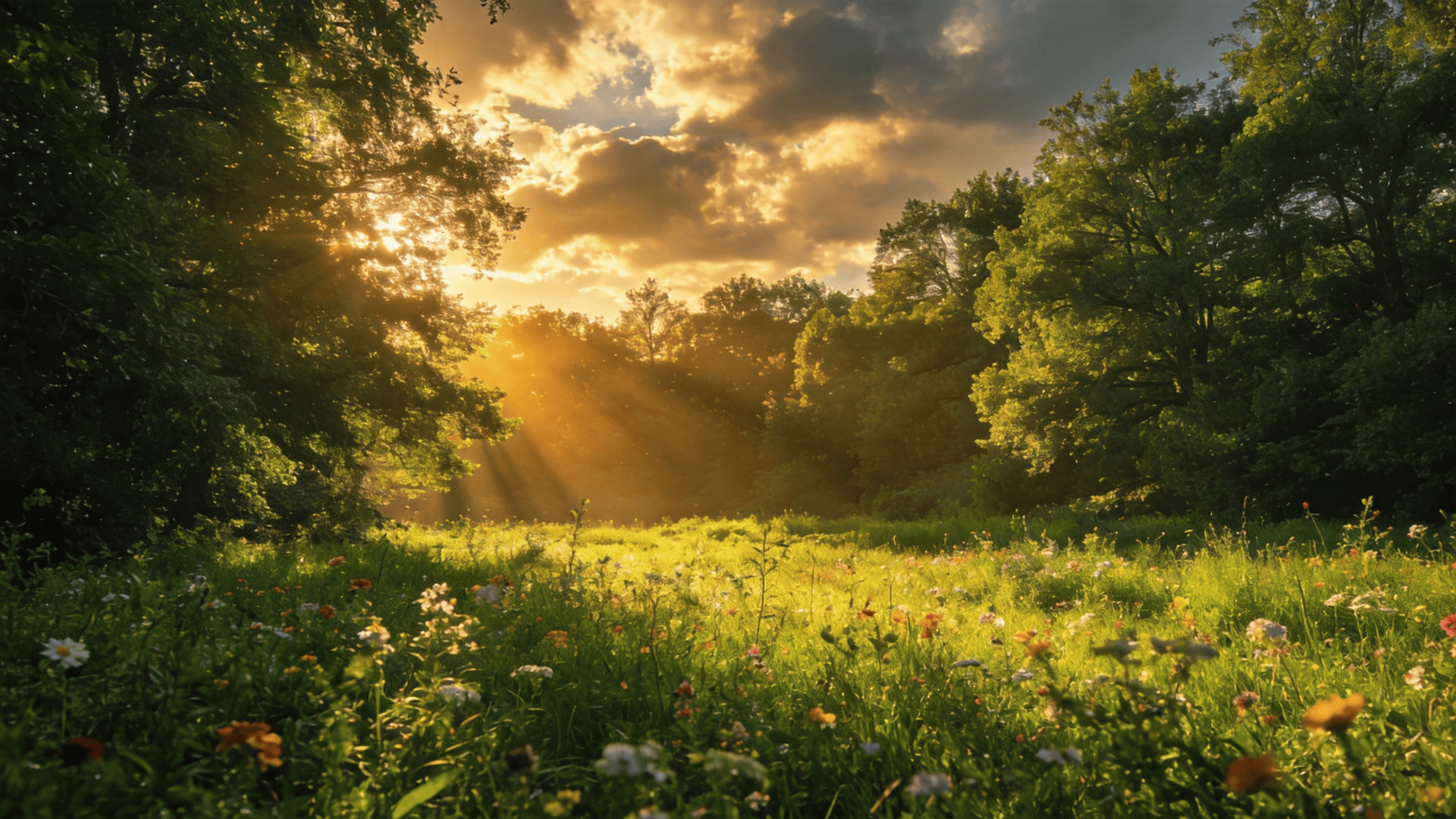 Summer Landscape at Golden Hour