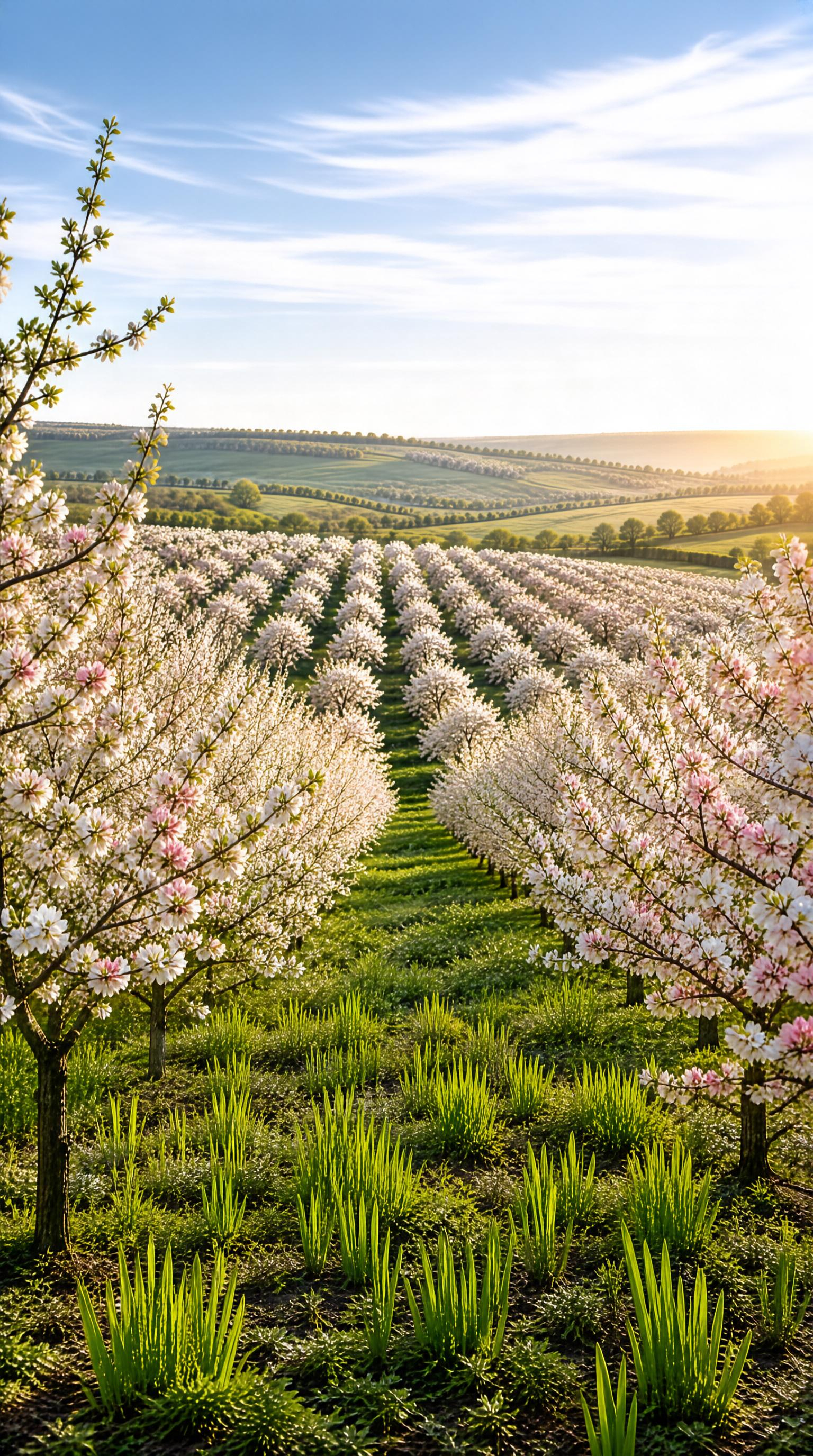 Blooming Orchard in Spring