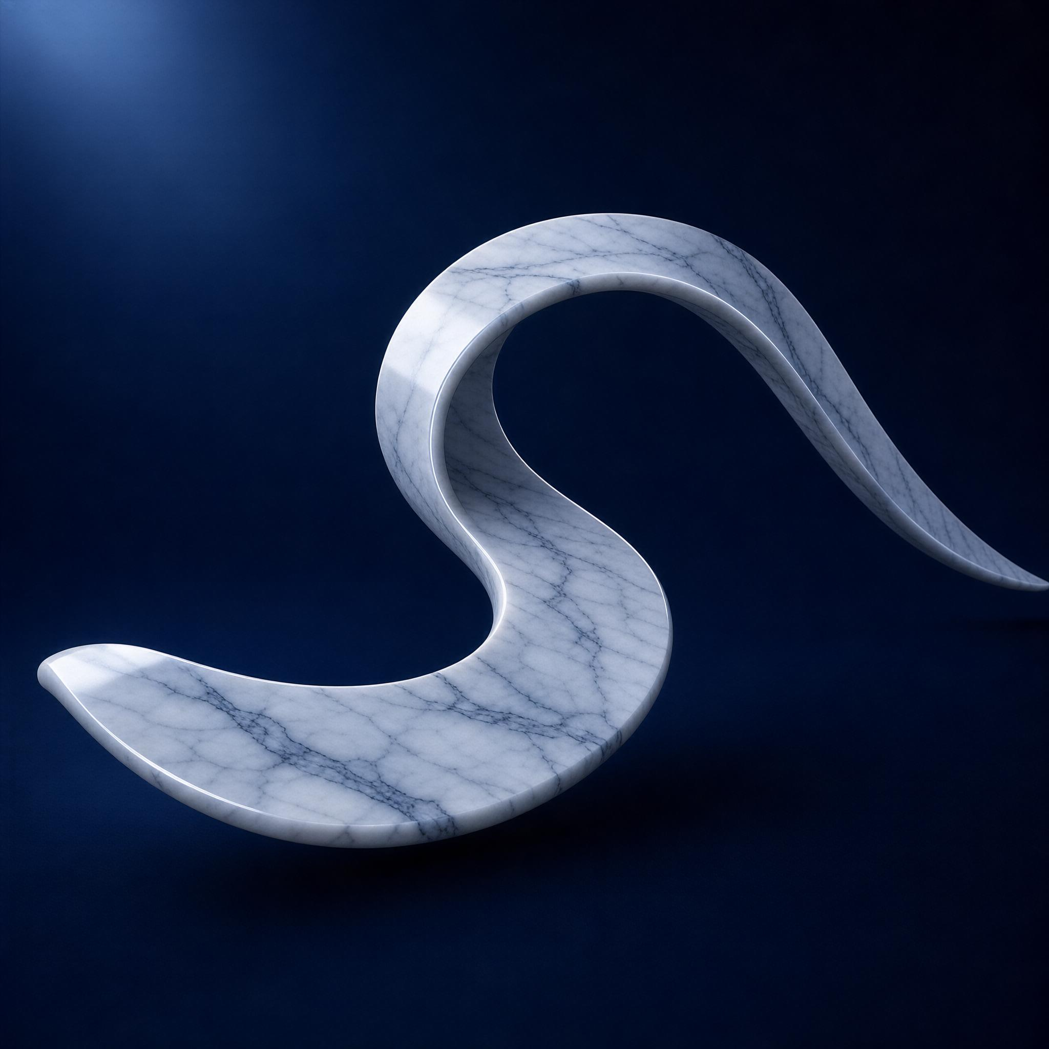 Abstract Marble Curve