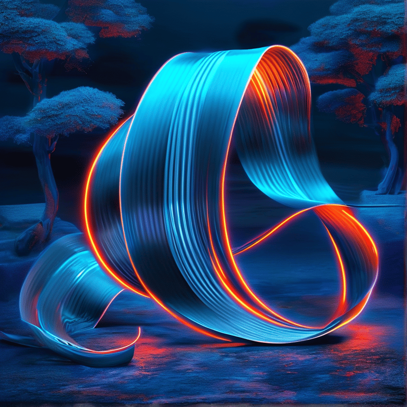 Glowing Abstract Ribbon