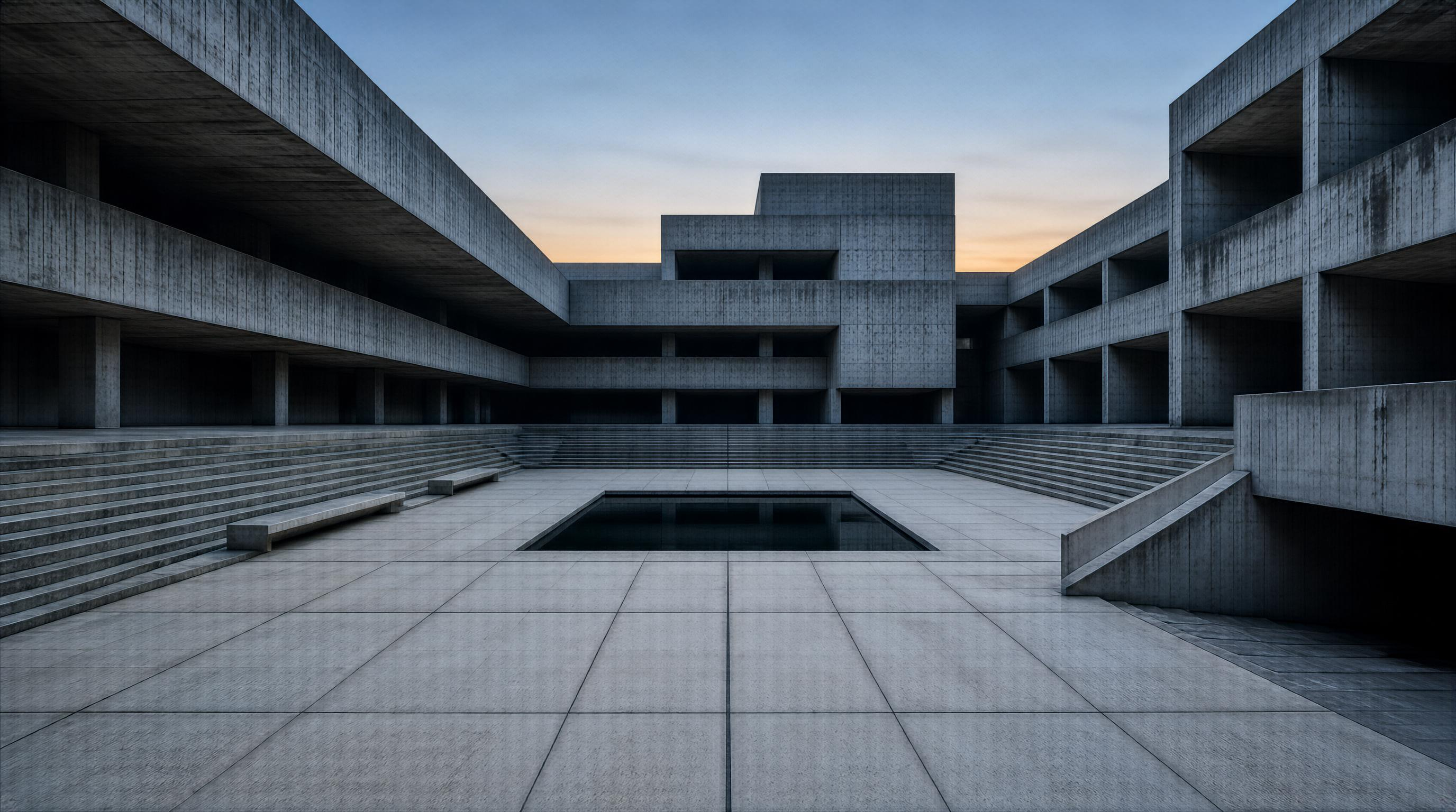 Brutalist Concrete Structure