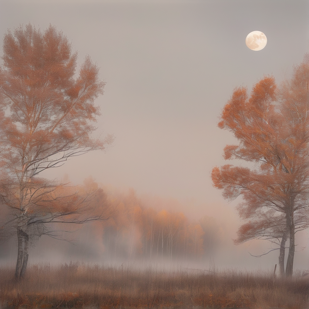 Misty Autumn Landscape