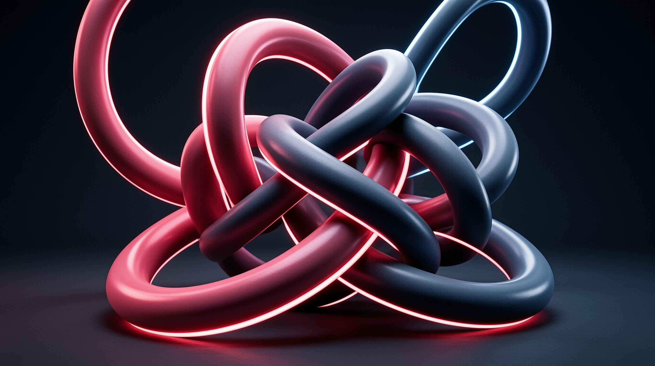 Abstract Neon Knot