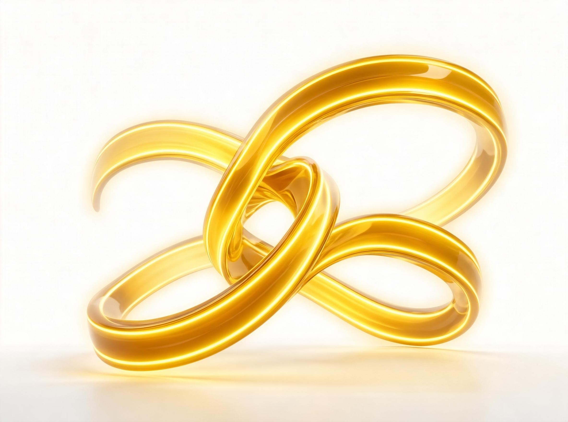 Golden Intertwined Rings