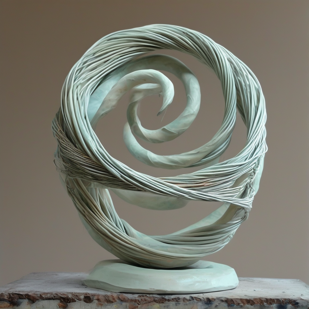 Abstract Spiral Sculpture