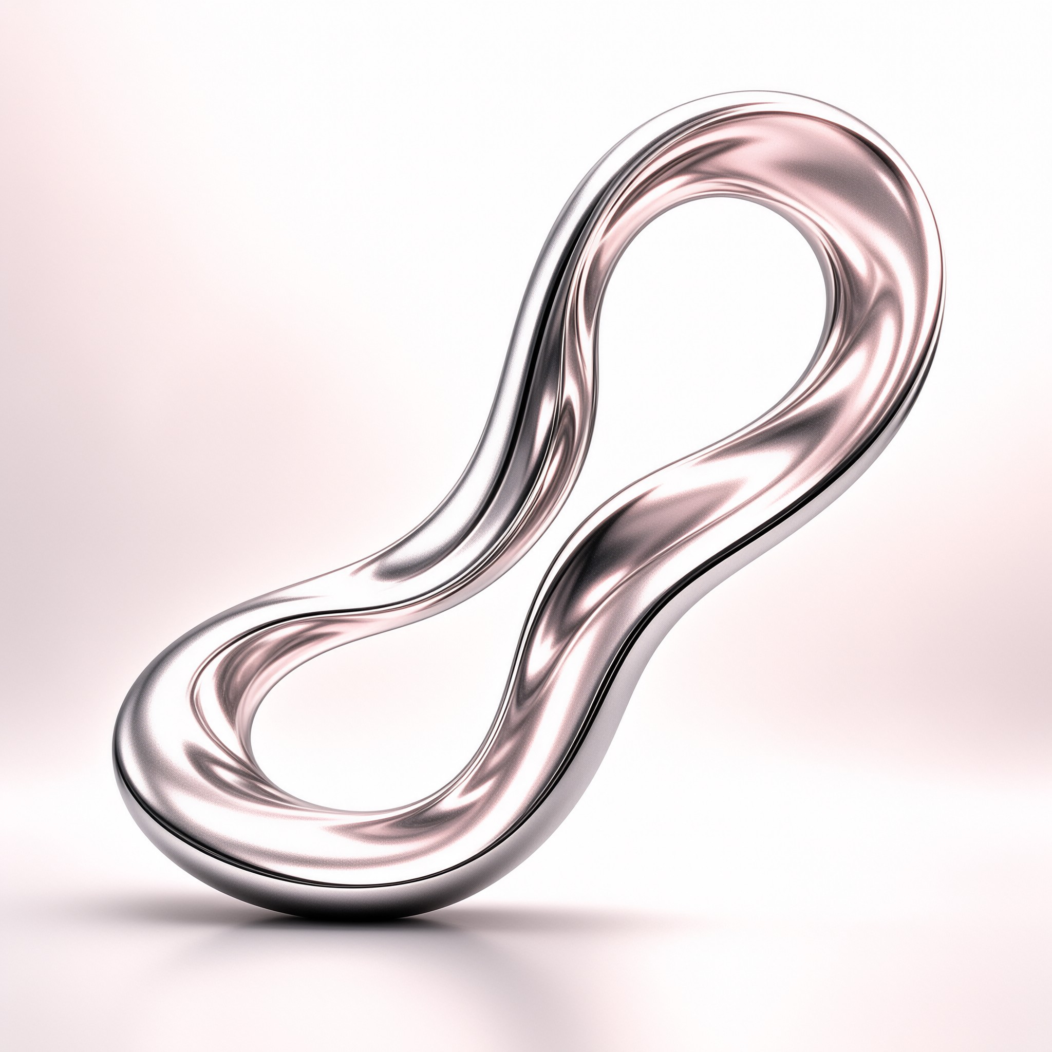 Glossy Metallic Infinity Loop