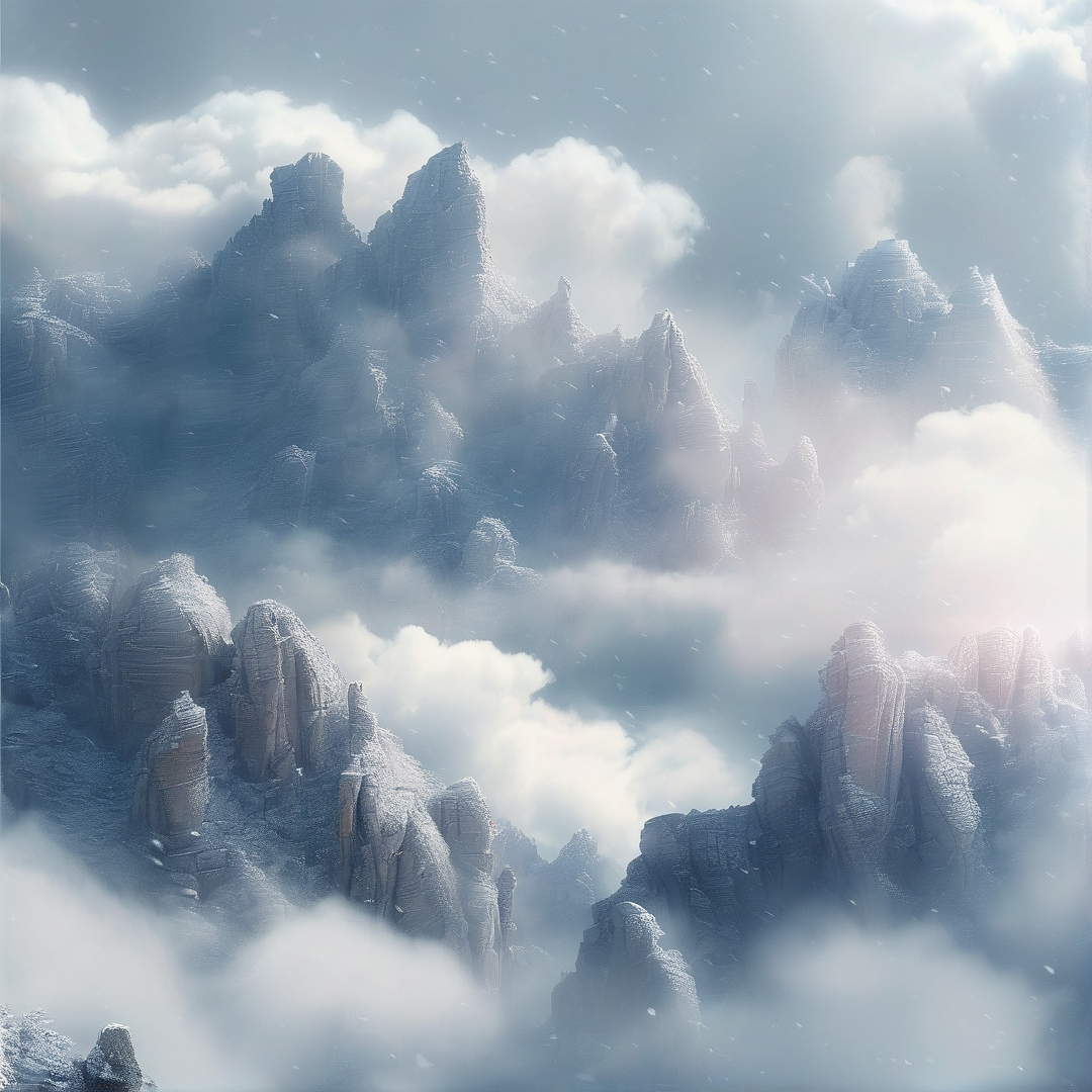 Misty Mountain Peaks