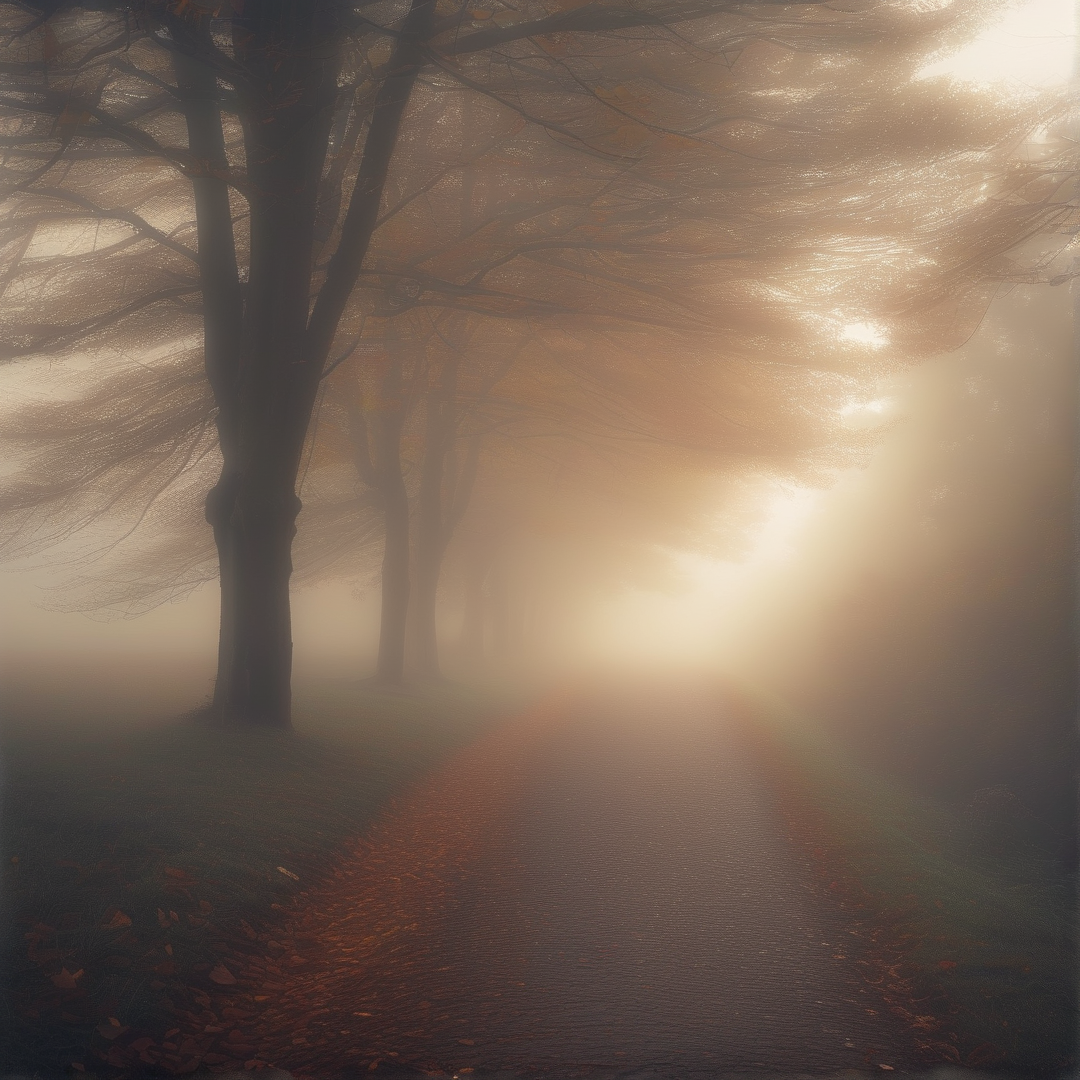 Misty Forest Path