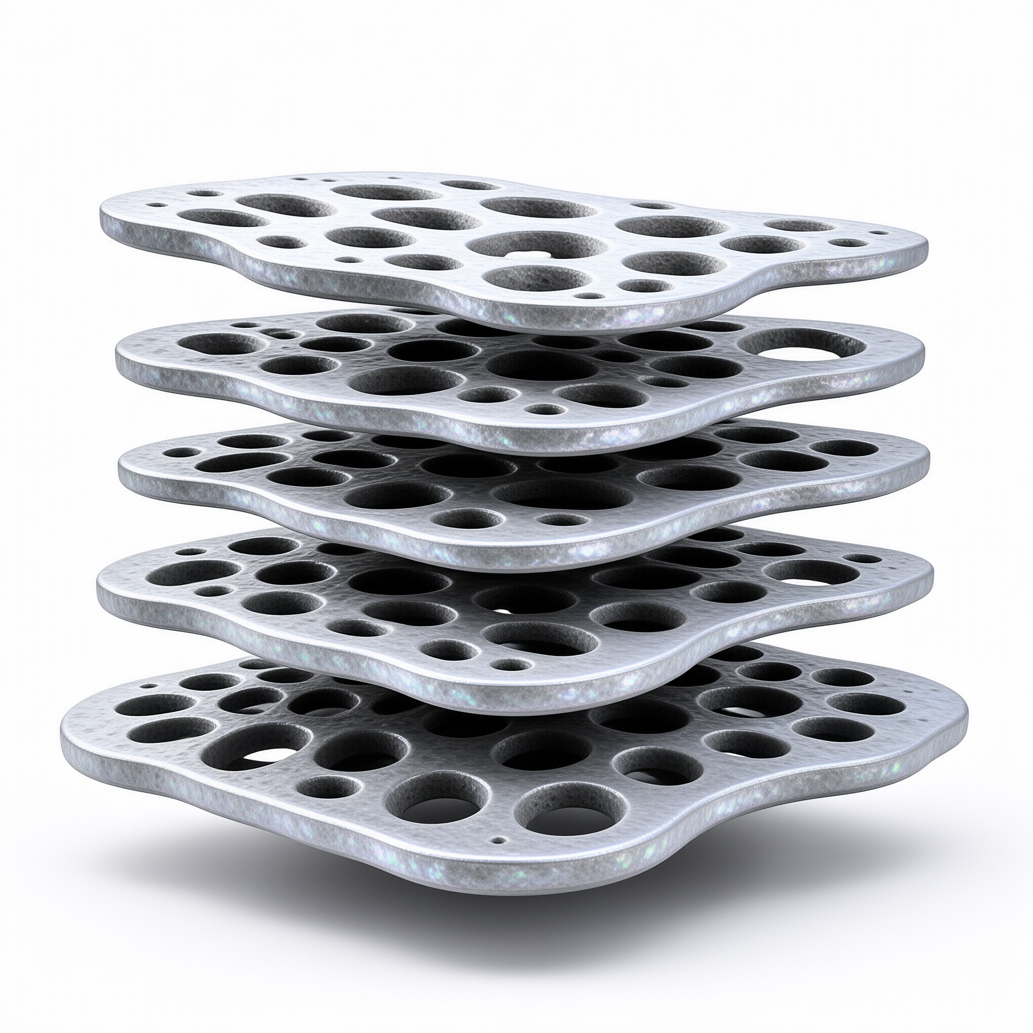 Stack of Perforated Gaskets