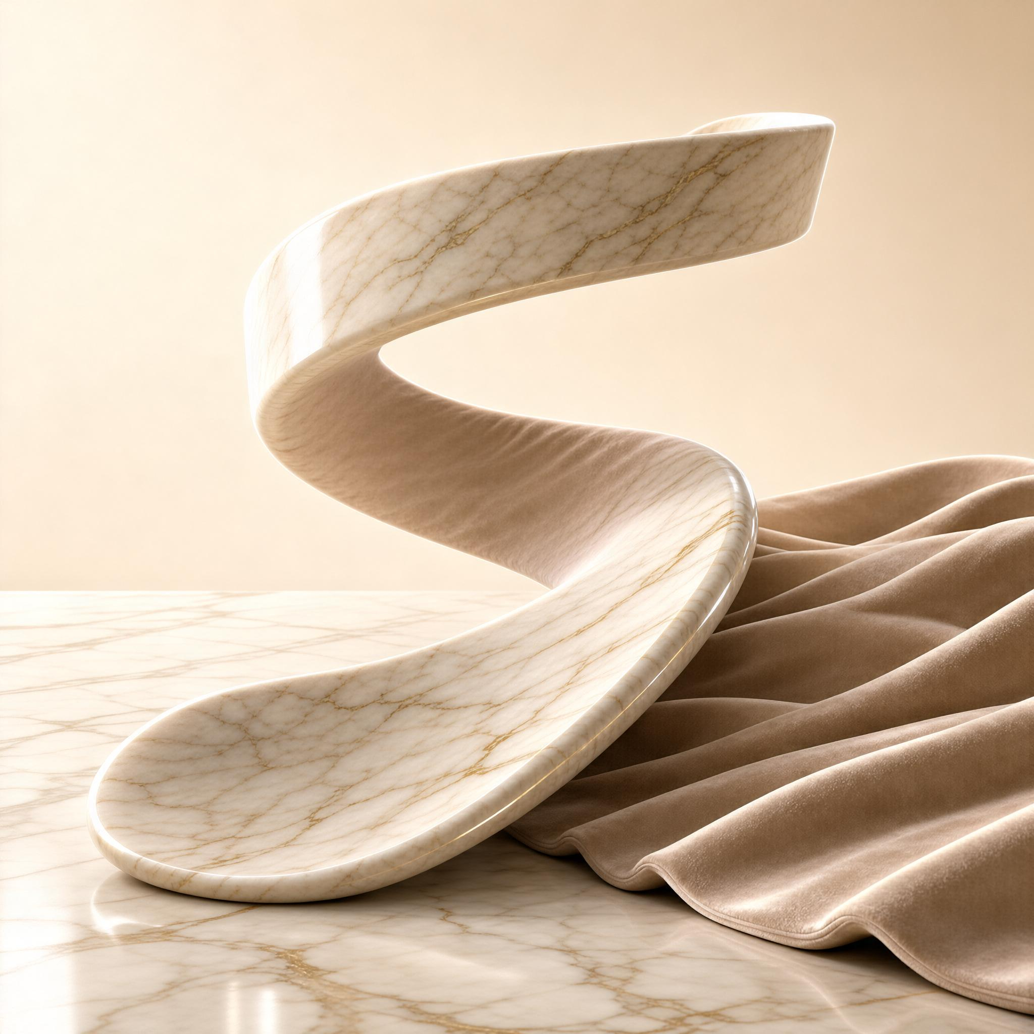 Curved Marble Sculpture
