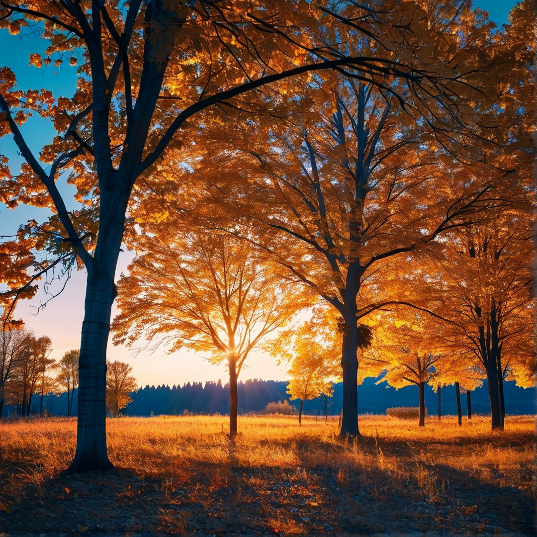 Golden Autumn Forest