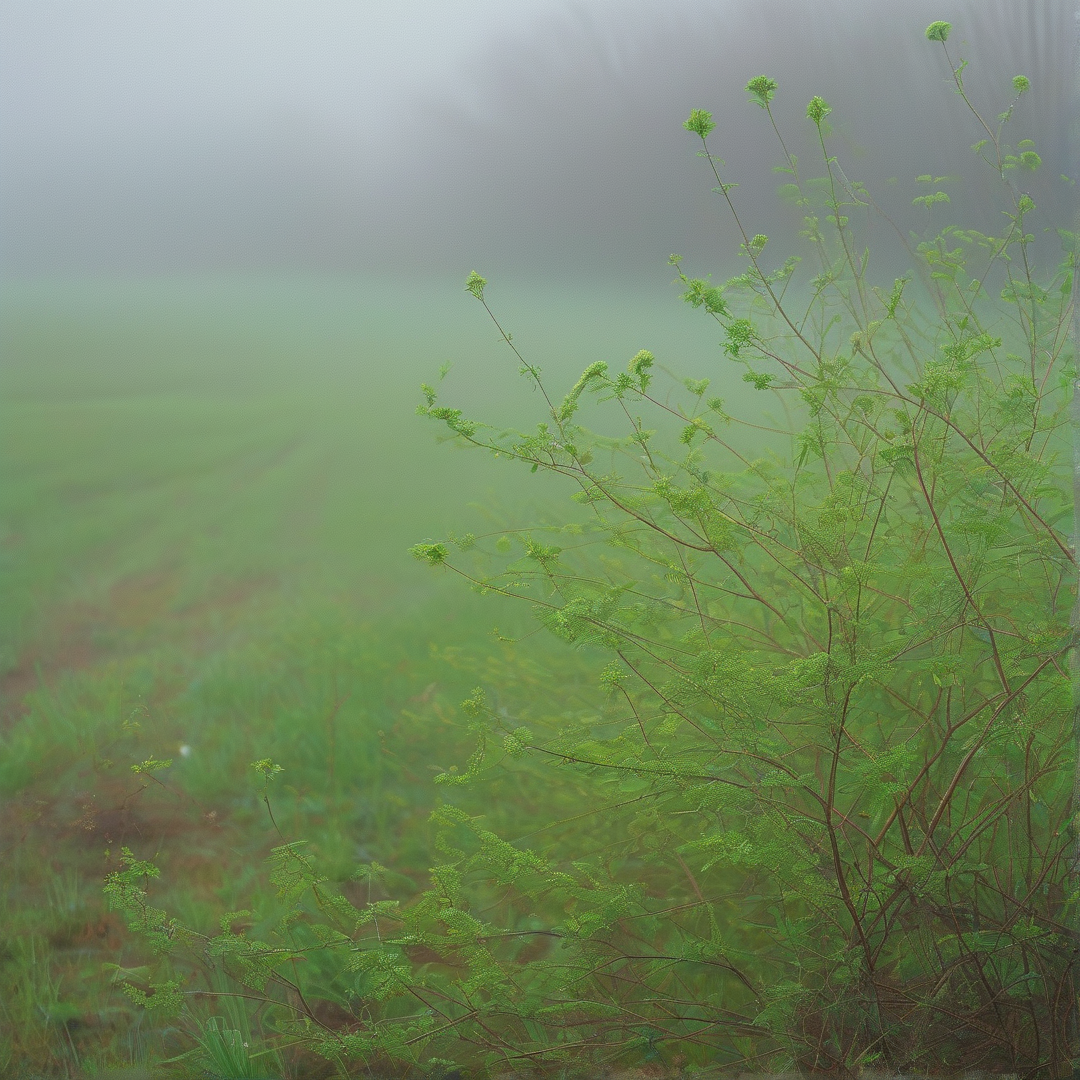 Misty Green Landscape