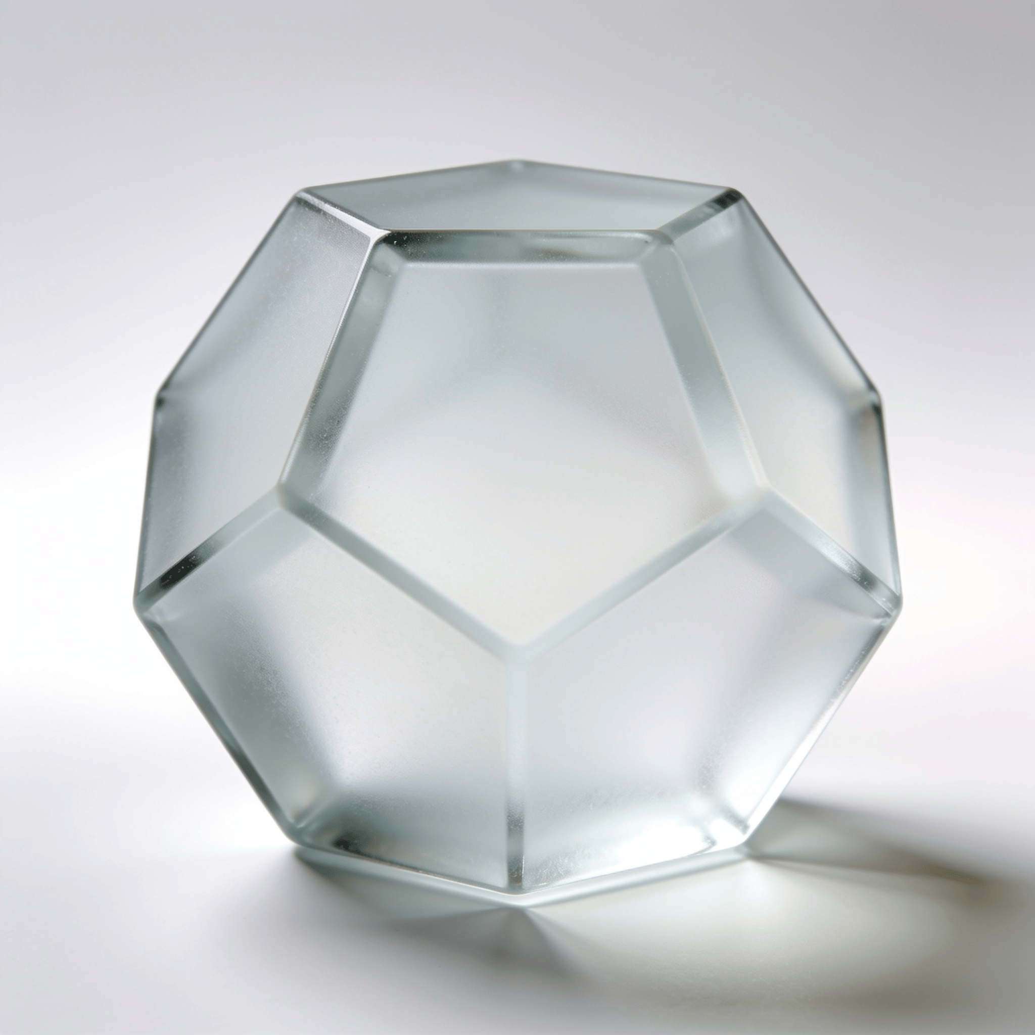 Frosted Glass Dodecahedron
