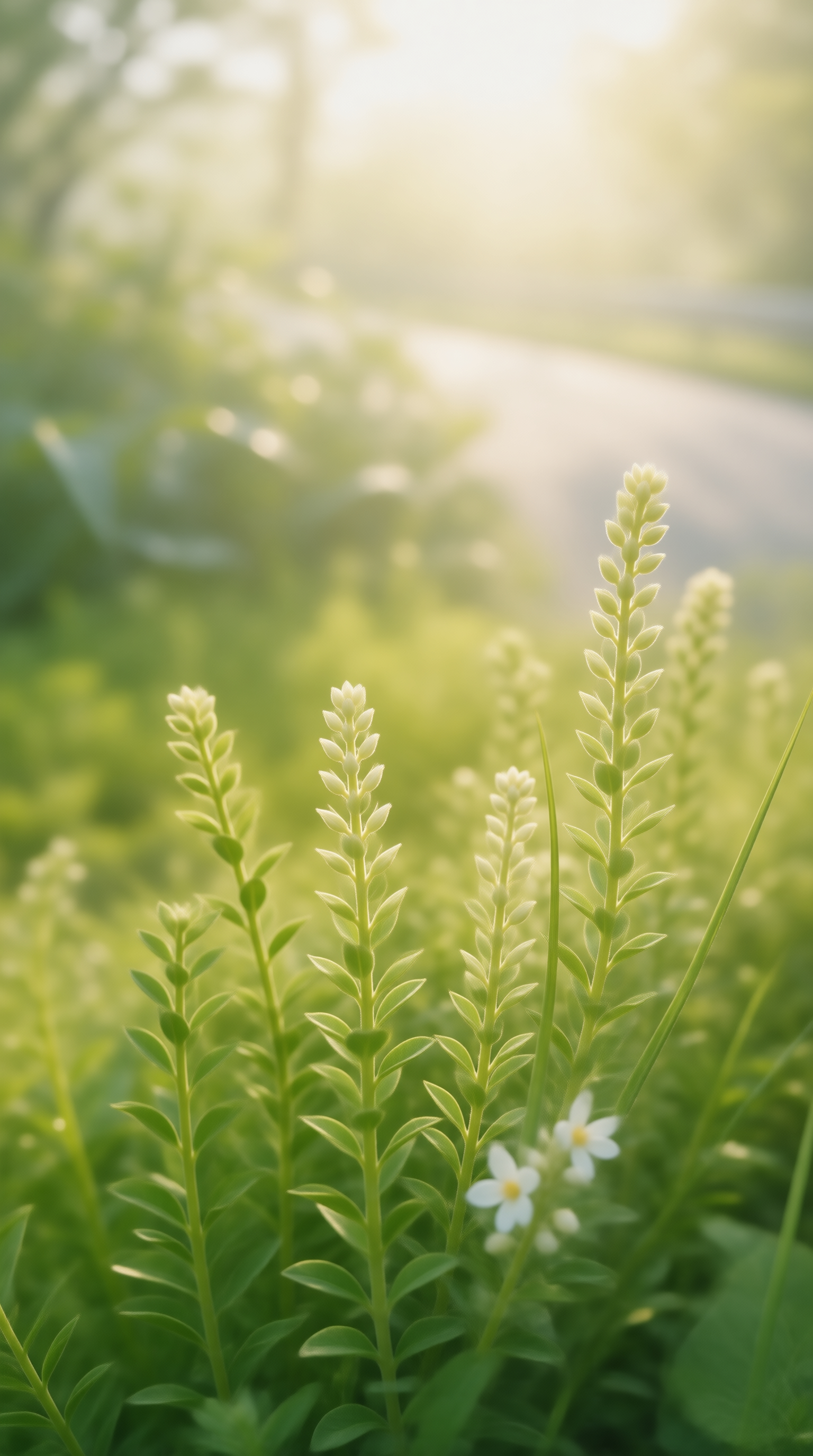 Sunlit Meadow Plants