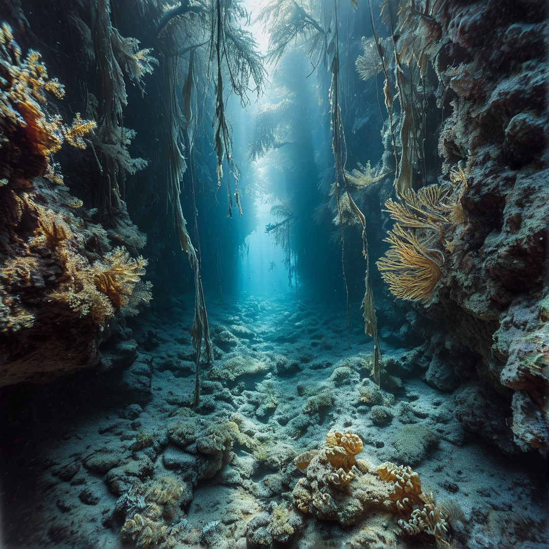Underwater Kelp Forest Canyon