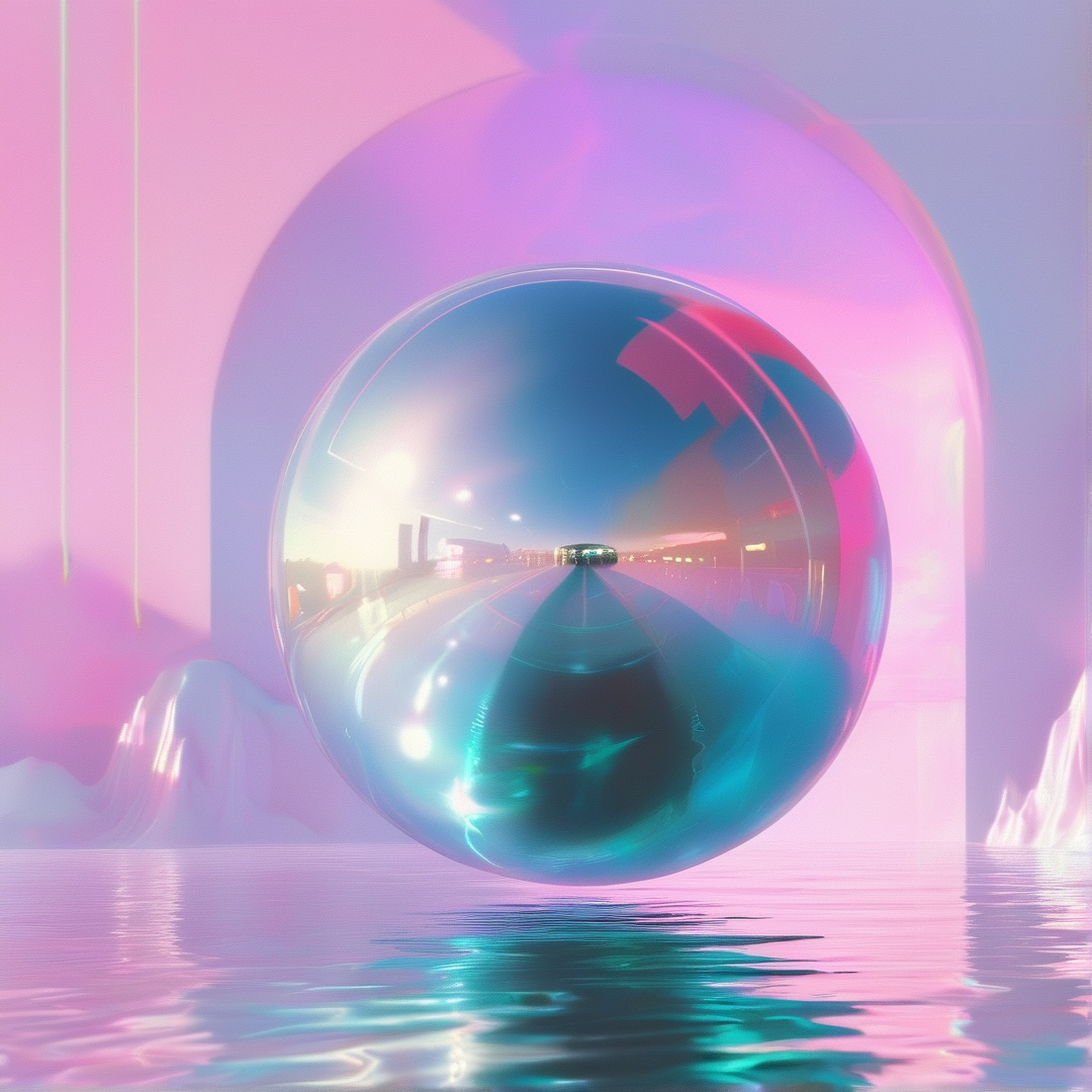 Surreal Iridescent Sphere