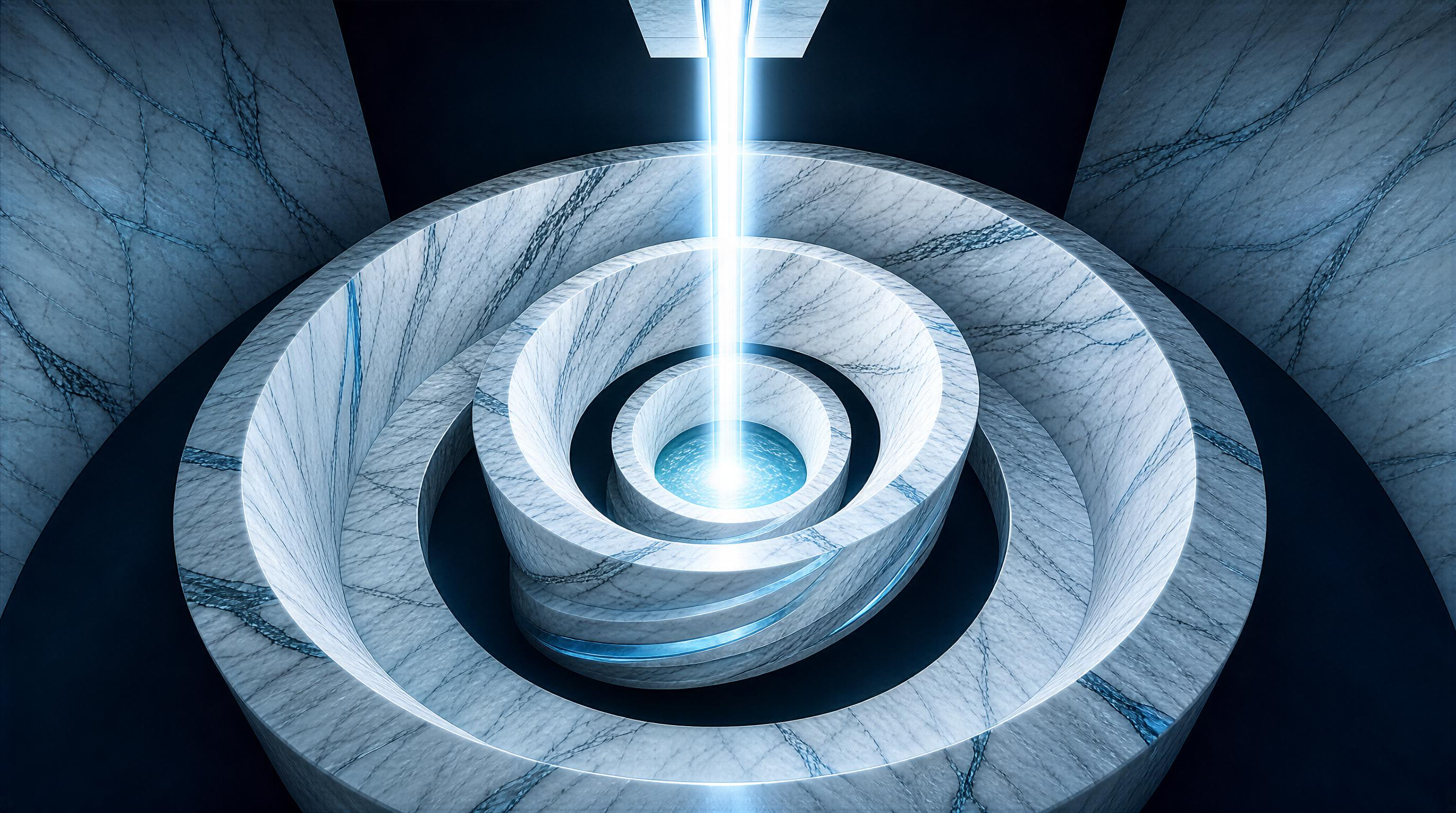 Futuristic Marble Structure