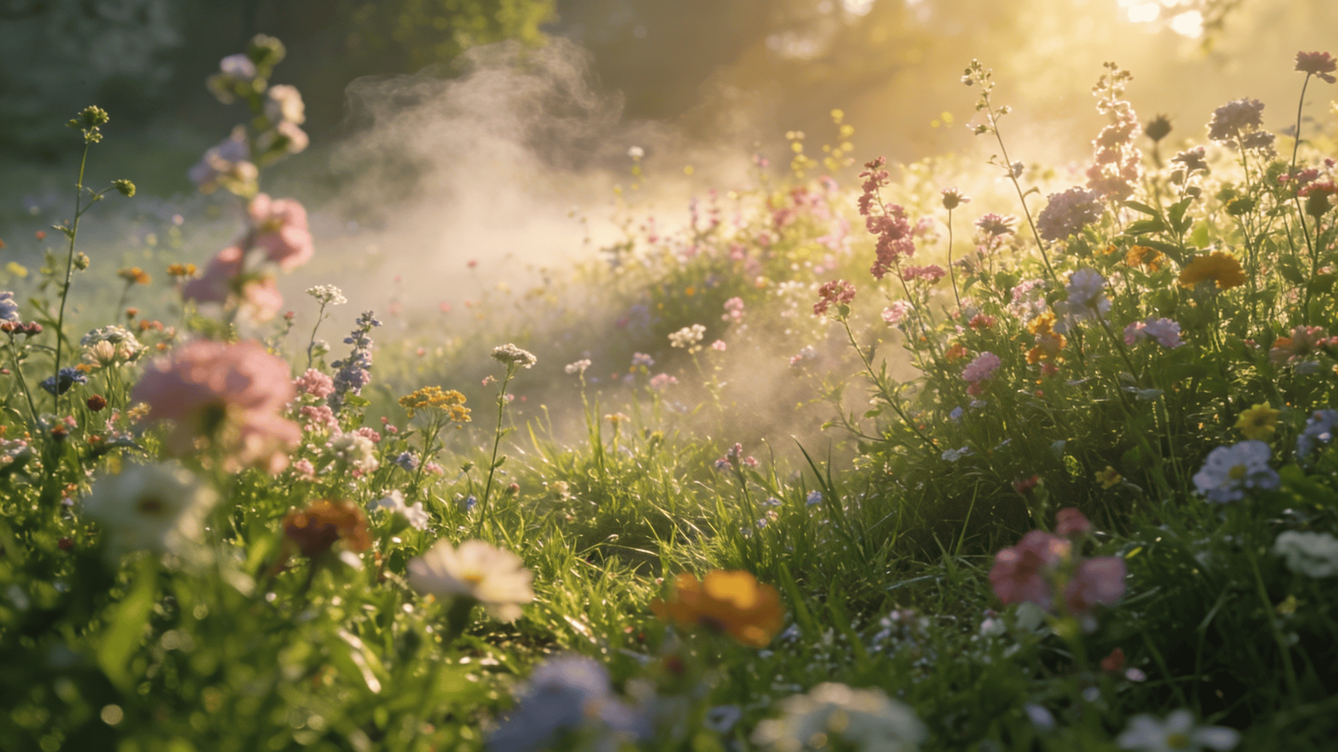 Soft Pastel Spring Landscape
