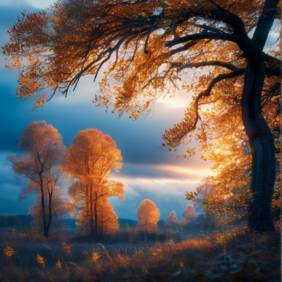 Golden Autumn Forest