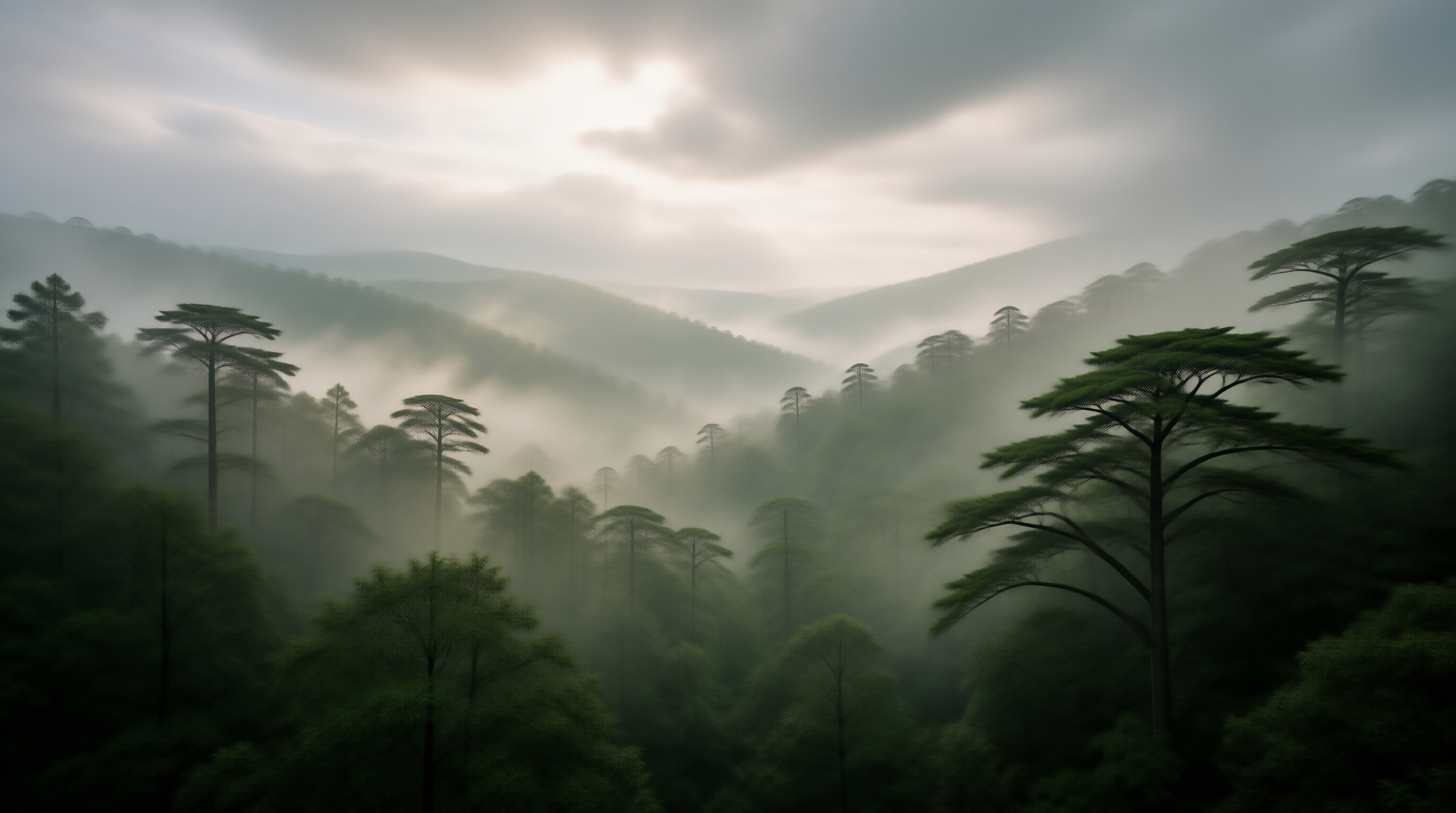 Misty Forest Landscape
