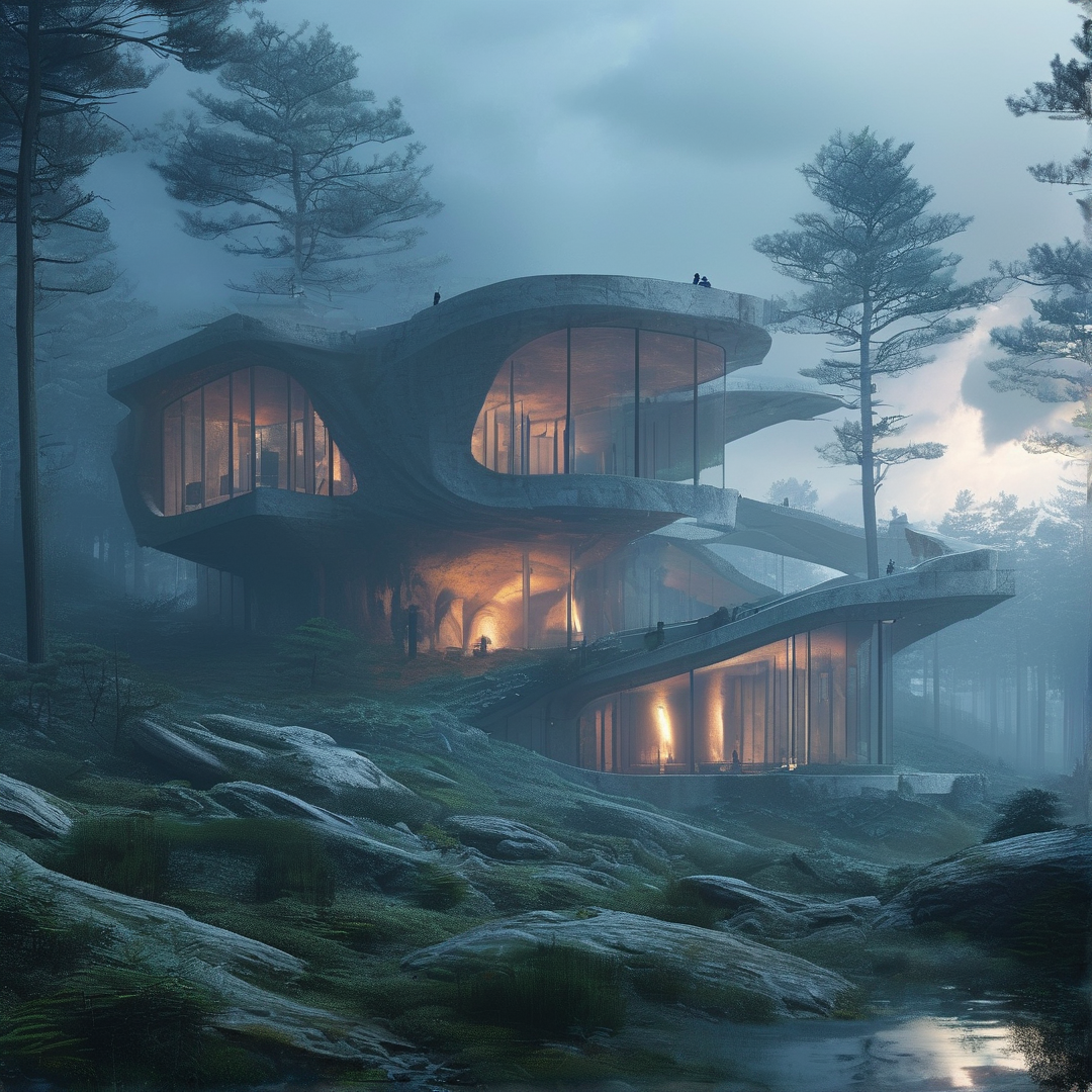 Futuristic Forest Villa