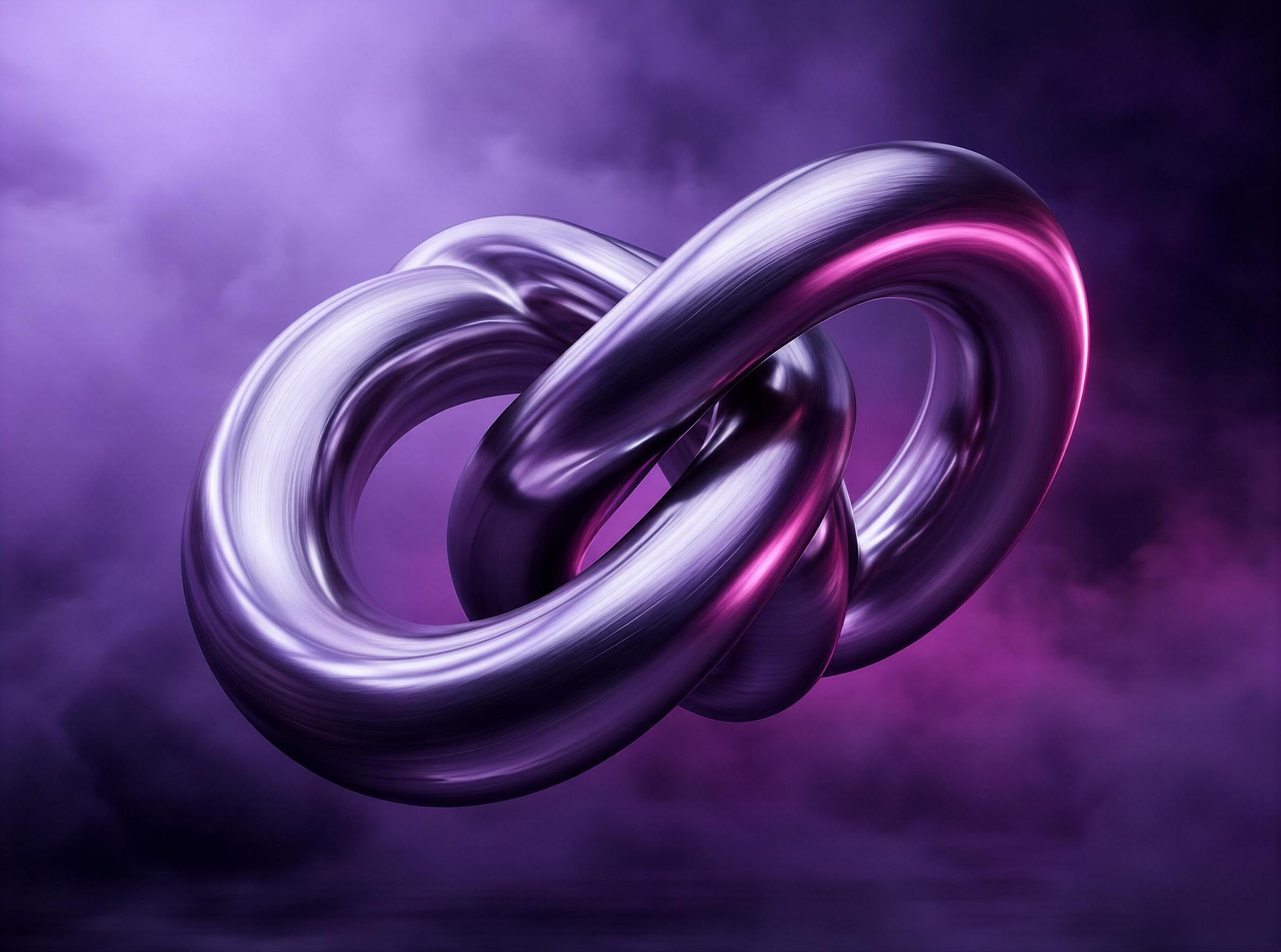 Metallic Knot Abstract