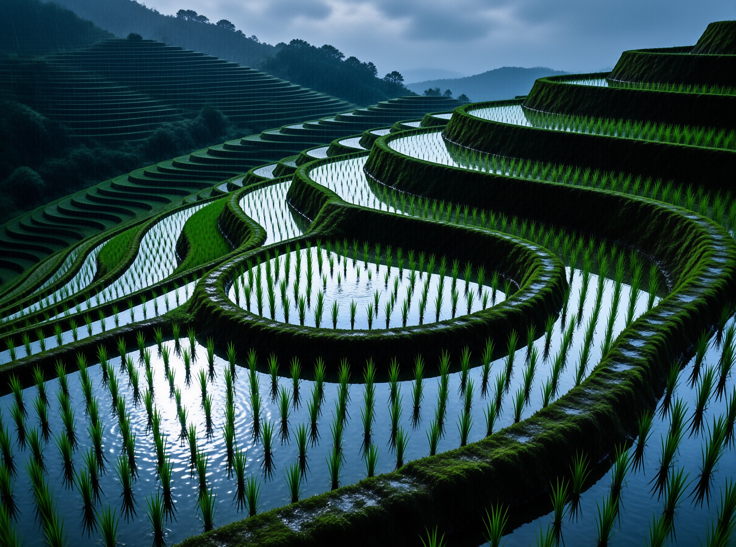 Misty Rice Terraces