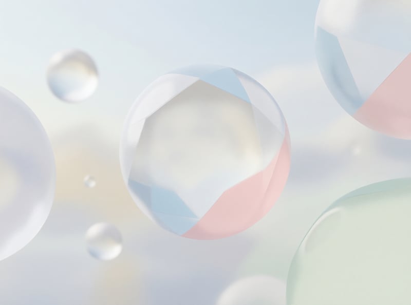 Pastel Translucent Spheres
