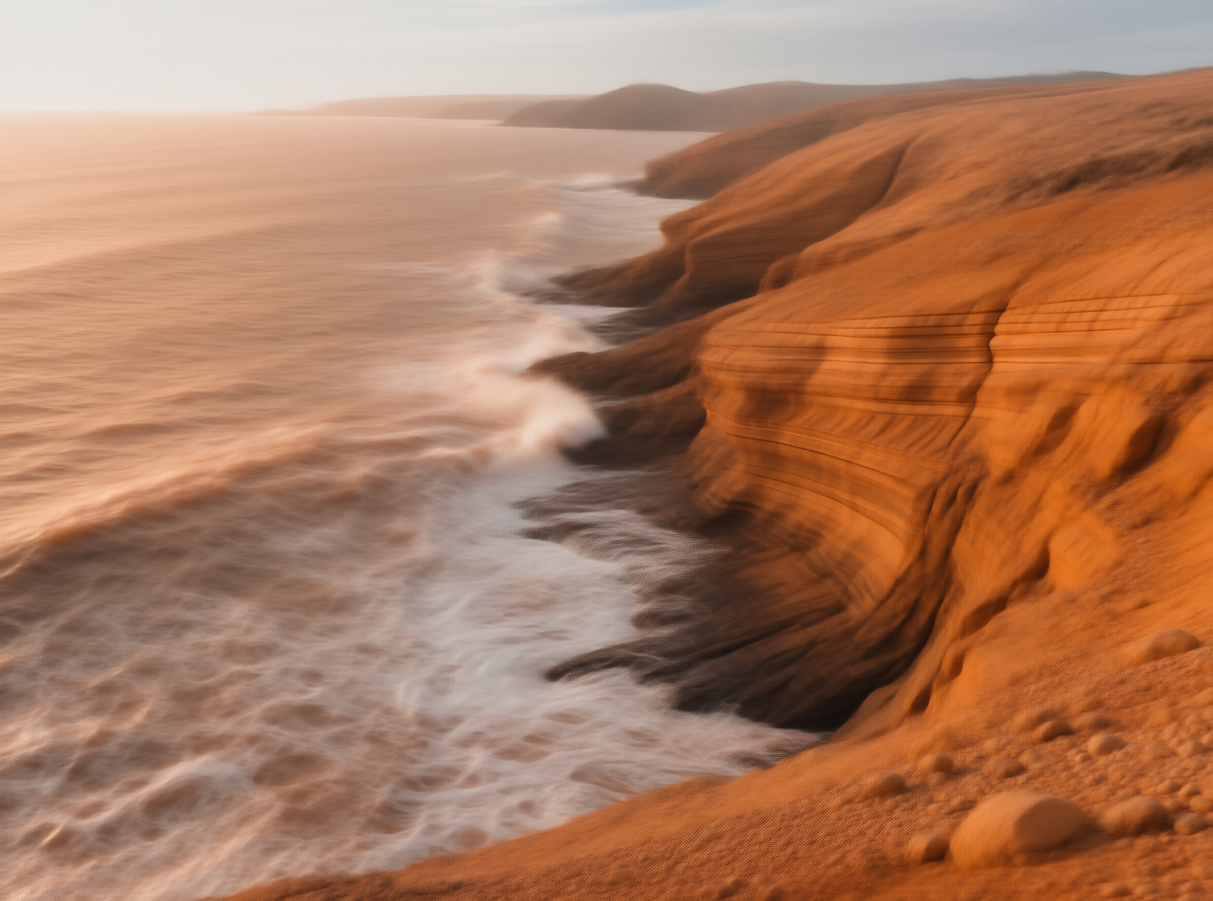 Ochre Cliffs Coastline