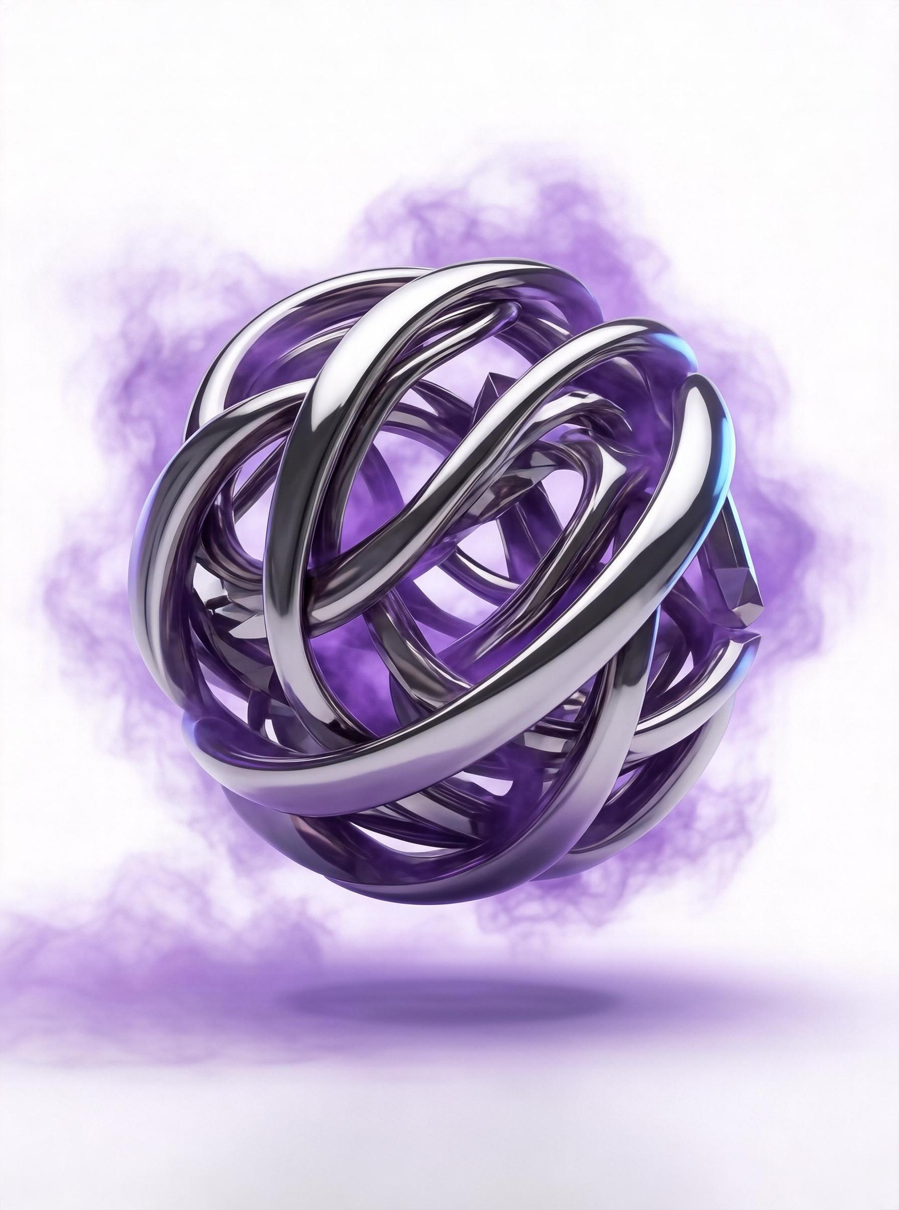 Tangled Chrome Sphere
