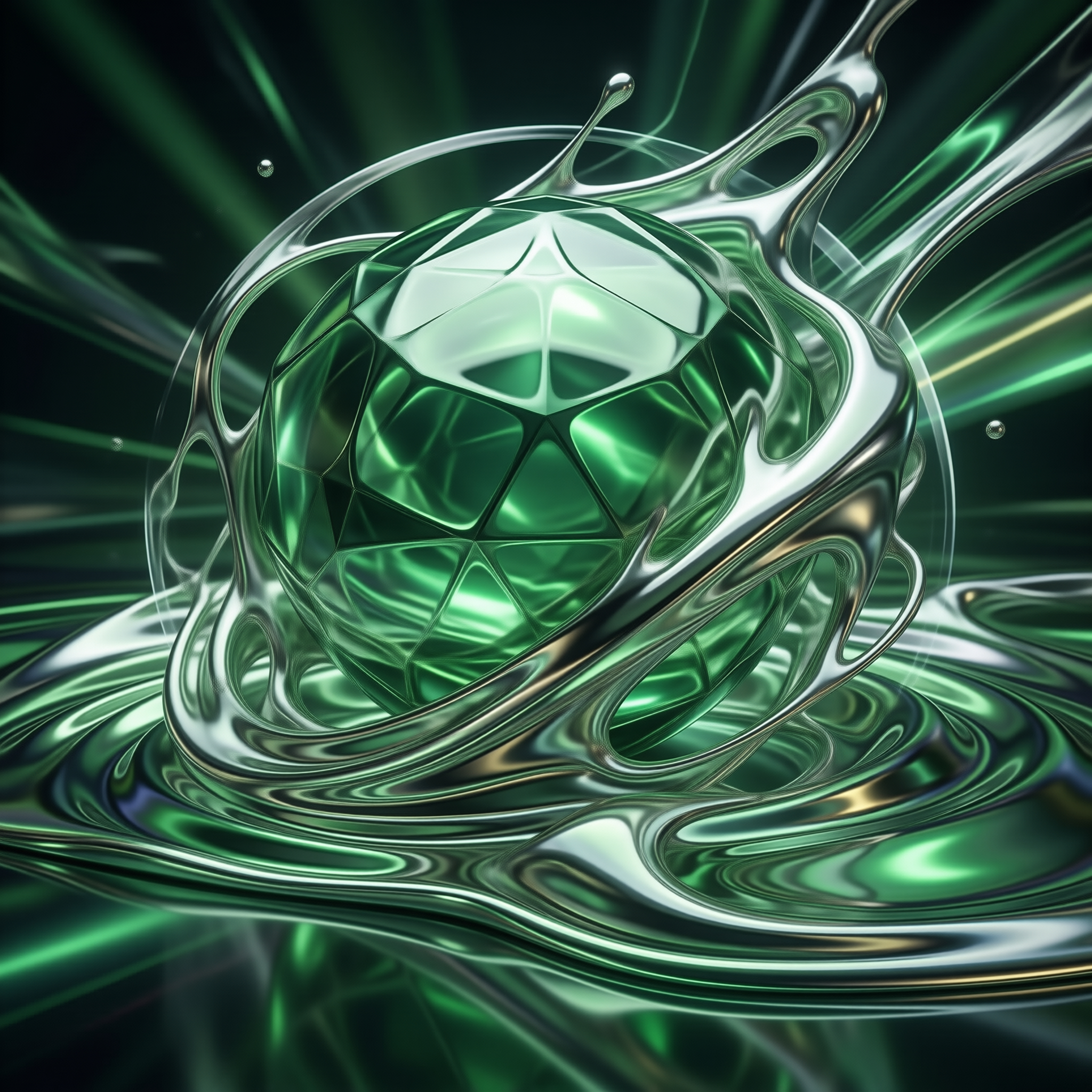 Green Crystal Sphere Fluid