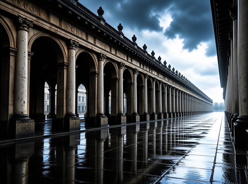 Moody Classical Colonnade
