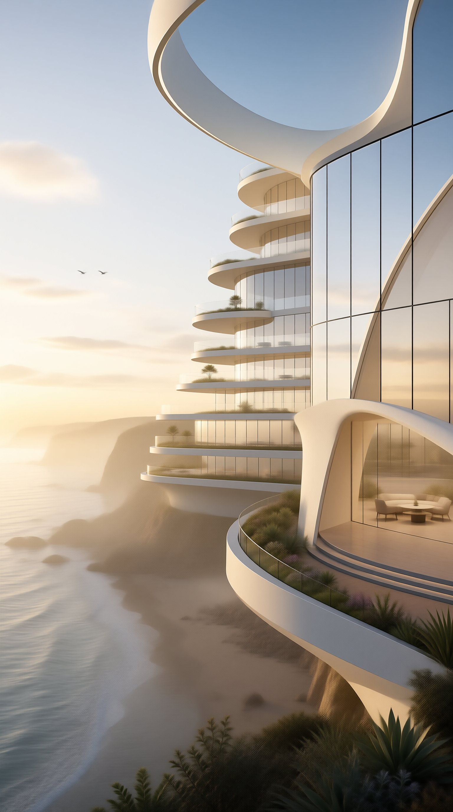 Futuristic Coastal Retreat
